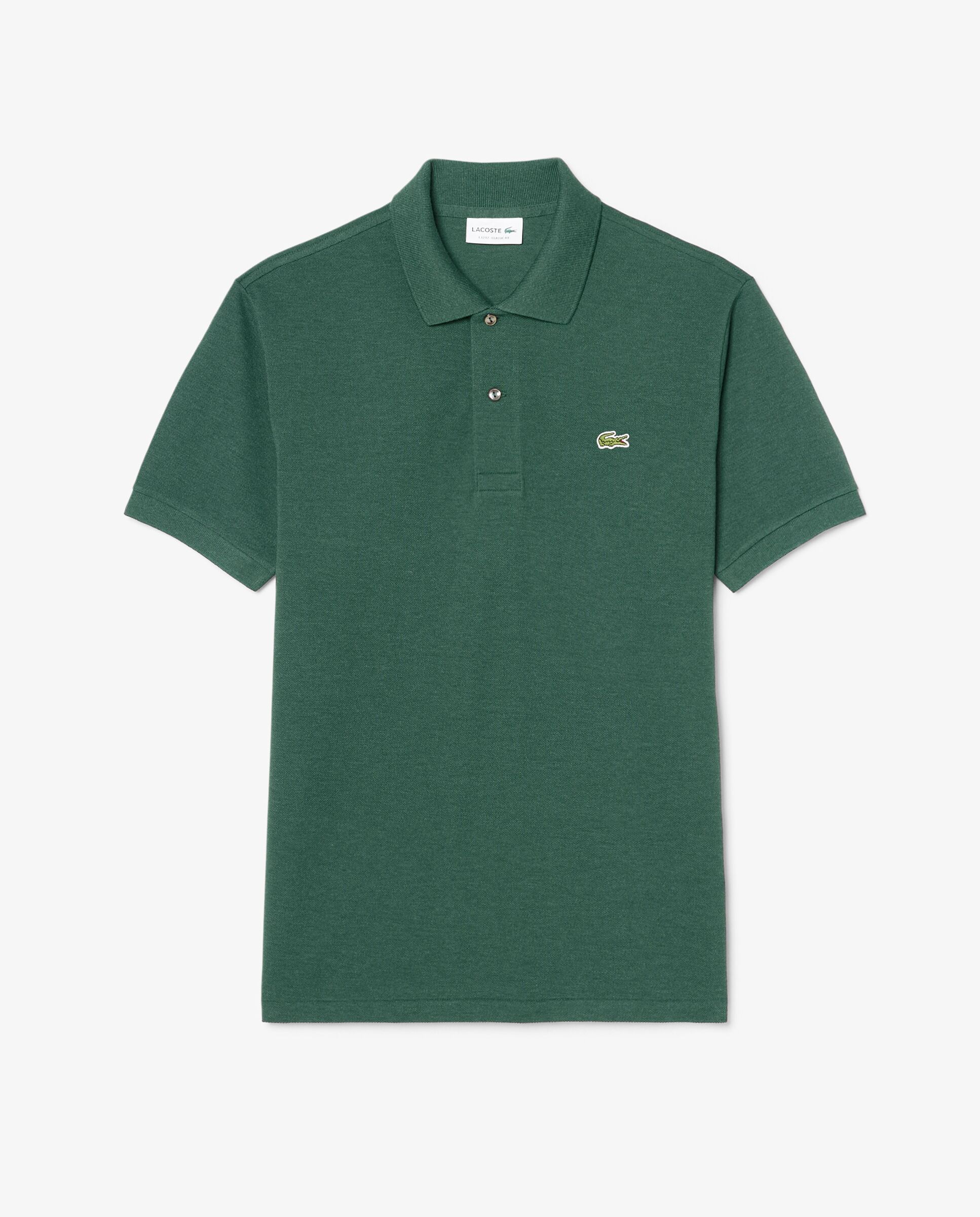 Polo de hombre jaspeado de corte clásico - Lacoste - Verde oscuro Verde oscuro-6