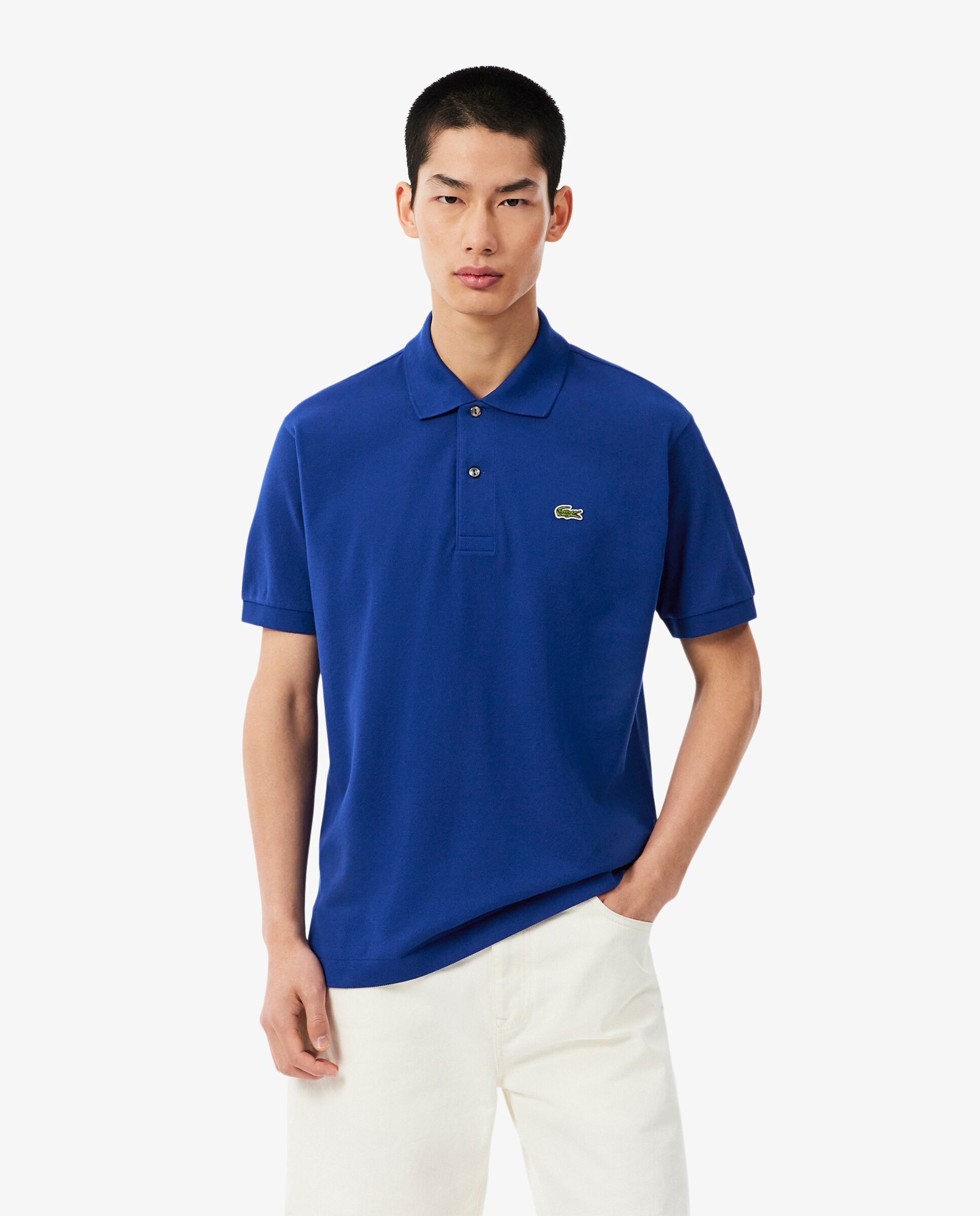Imagen 0 de Polo de hombre original de corte clásico de manga corta Azul