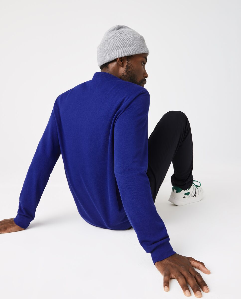 Polo de hombre de corte clásico de manga larga - Lacoste - Azul Azul-2