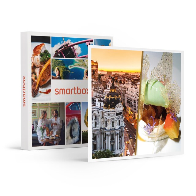 Imagen 0 de Smartbox Madrid gastronómico: 1 noche y cena en el Restaurante Chirón con Estrella MICHELIN