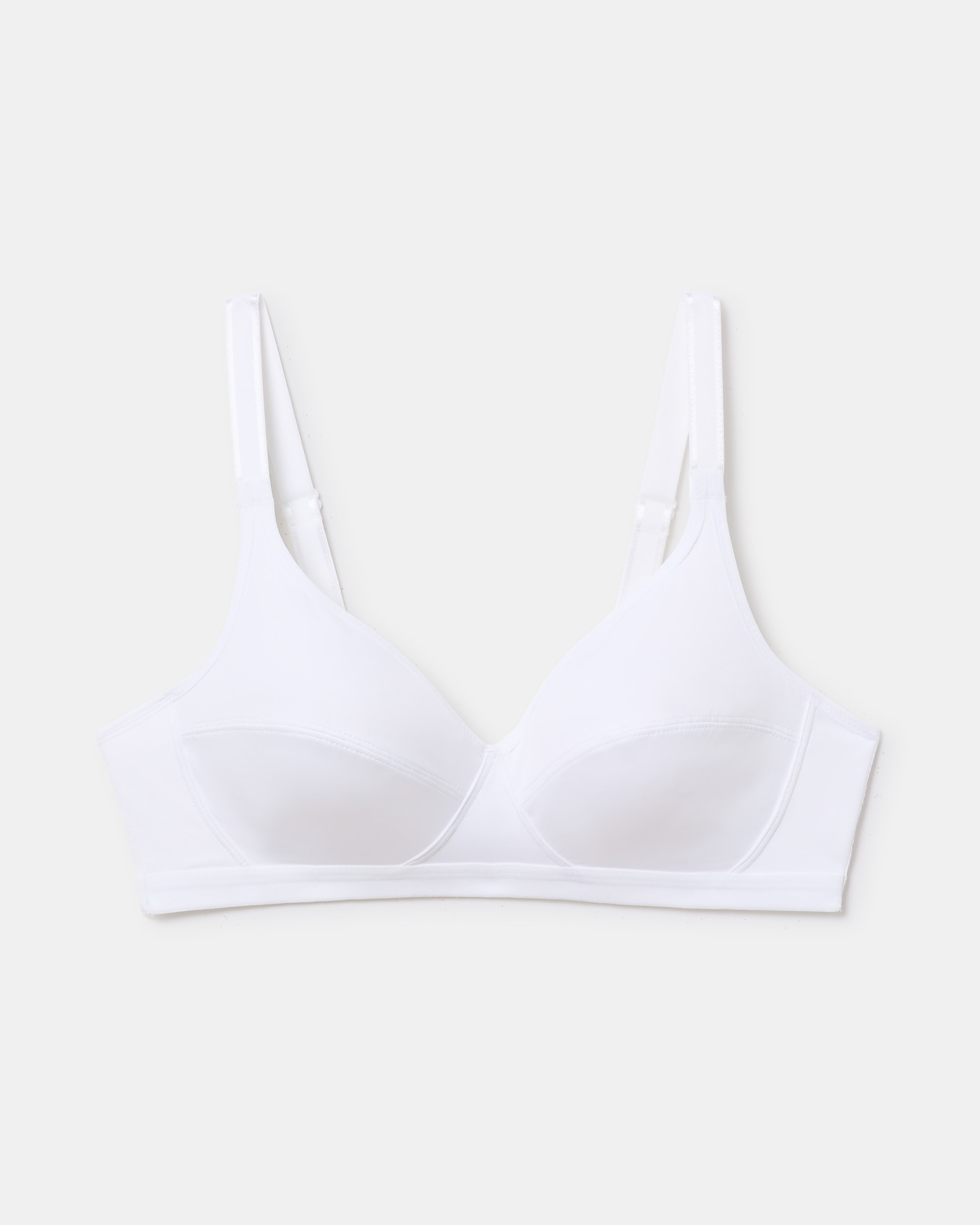 Sujetador sin aros de microfibra - Playtex - Blanco Blanco-3
