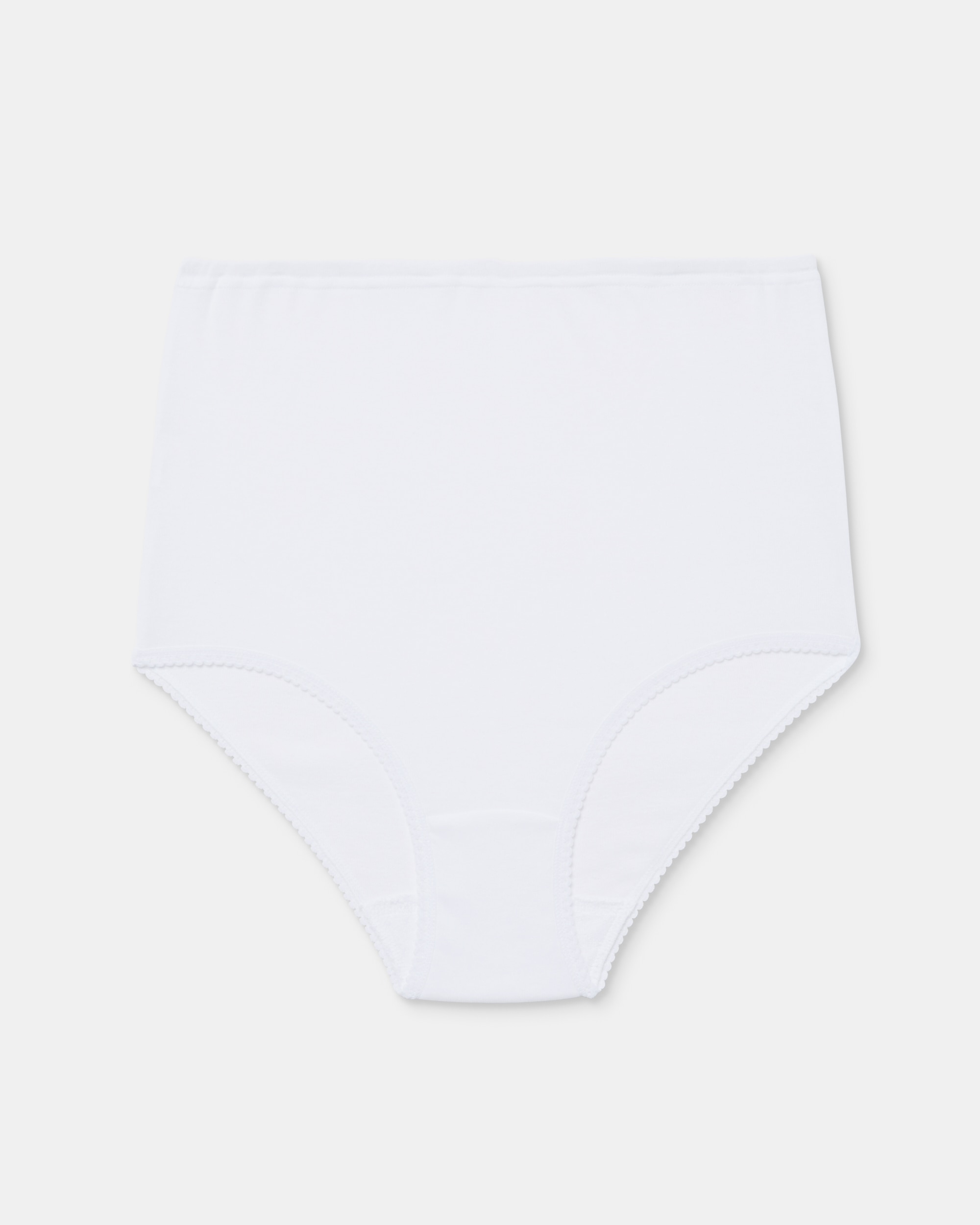 Braga alta 100% algodón con patrón clásico - Playtex - Blanco Blanco-3
