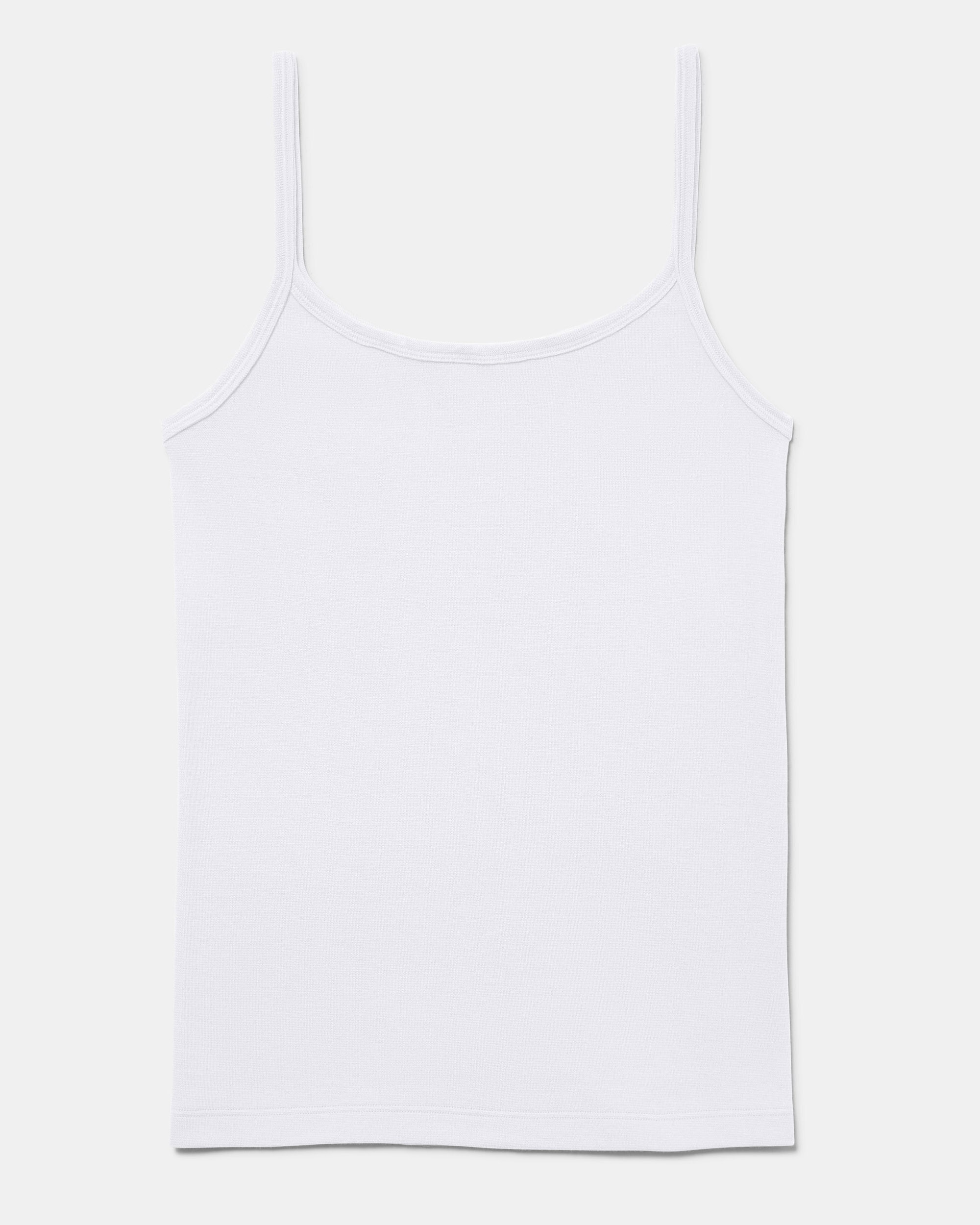 Camiseta interior de mujer de tirantes finos sin costuras laterales - Playtex - Blanco Blanco-4