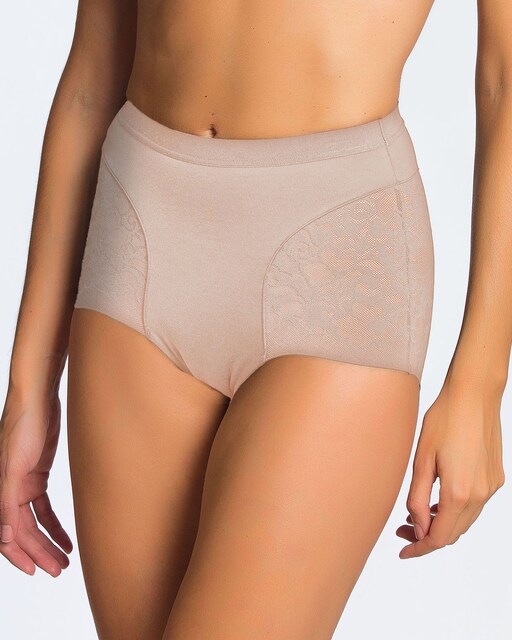 Imagen 0 de Faja braga maxi de control medio con encaje y microfibra