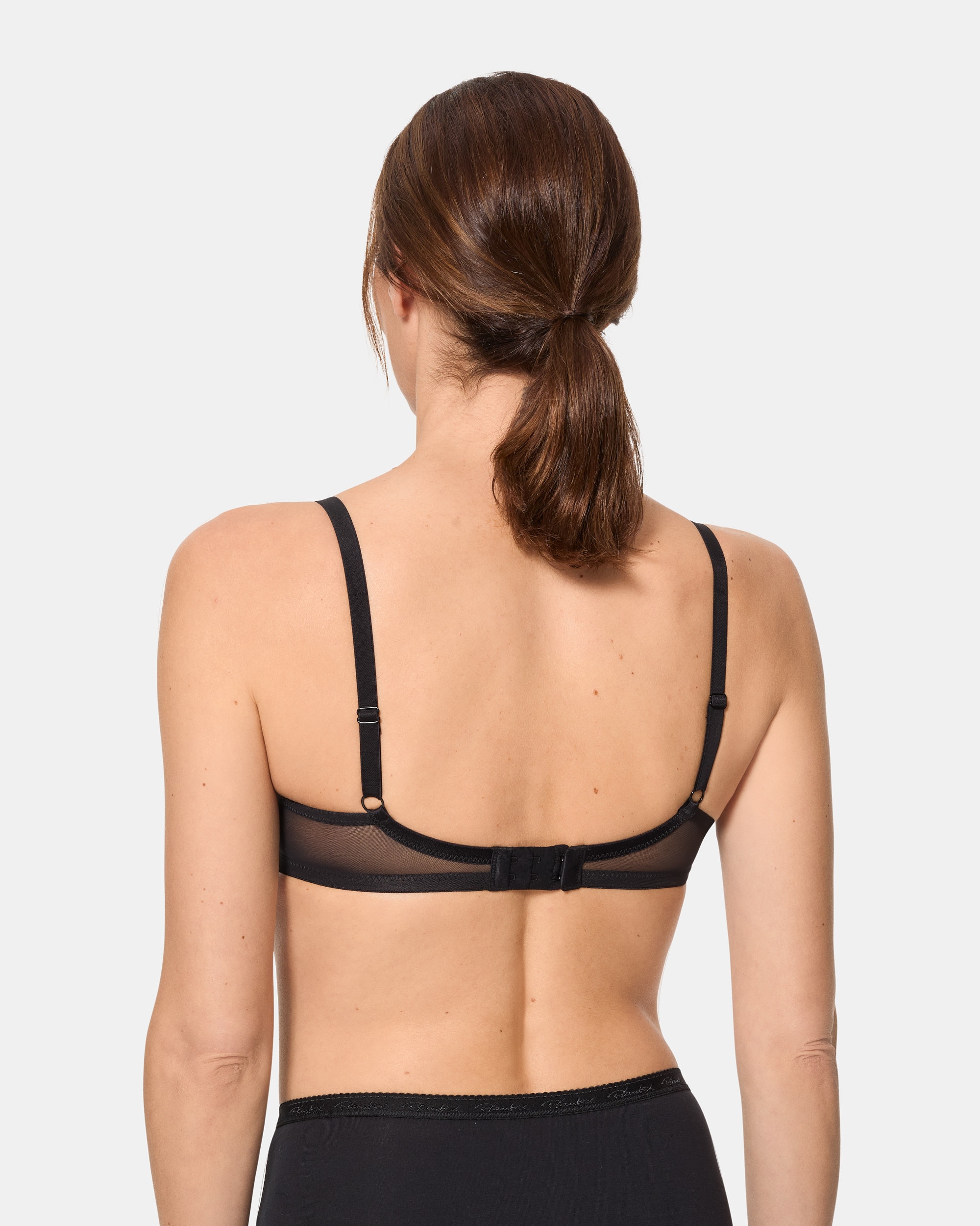 Imagen 2 de Sujetador con aros de encaje floral - Playtex - Negro Negro