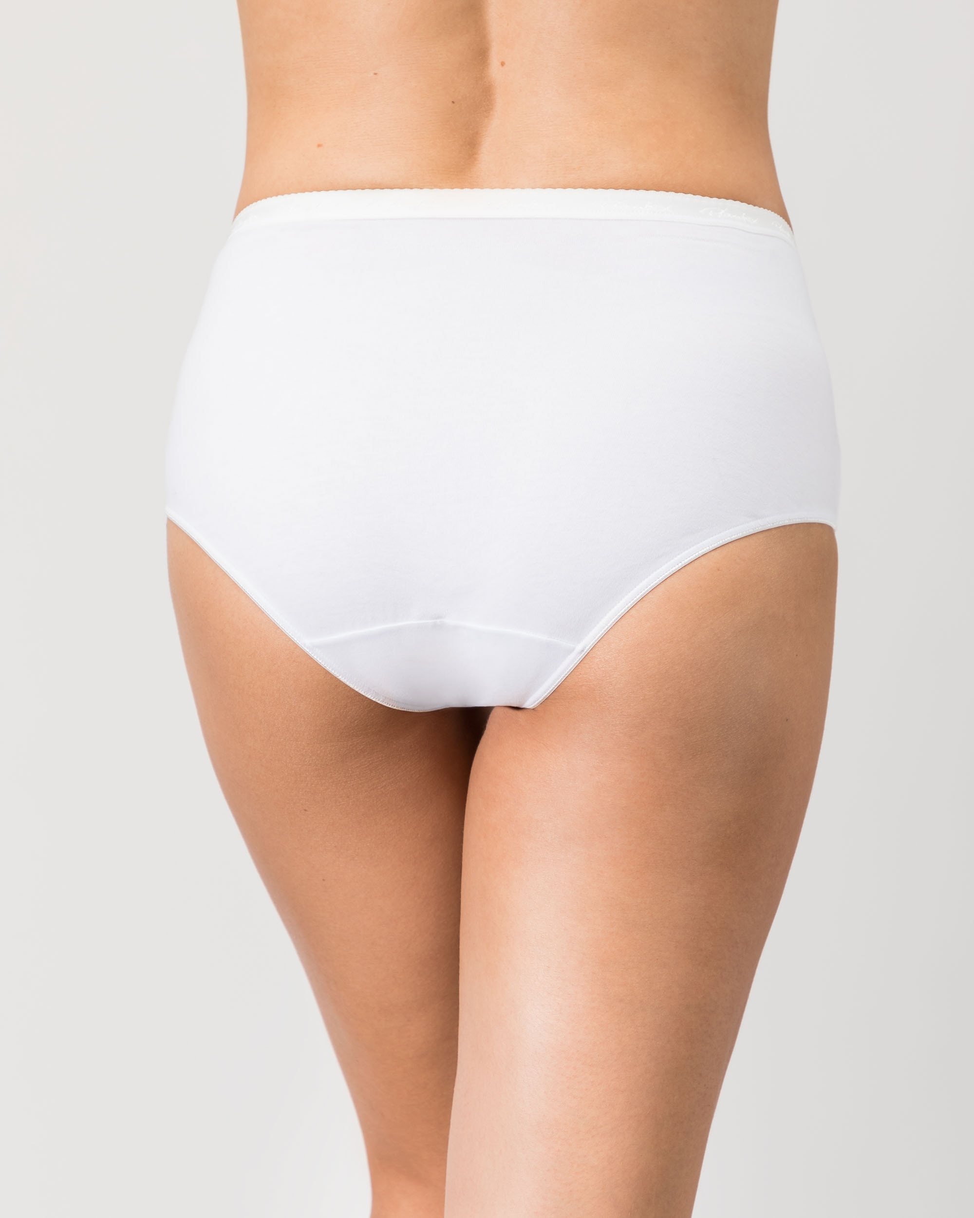 Pack de dos bragas clásicas de algodón orgánico - Playtex - Blanco Blanco-2