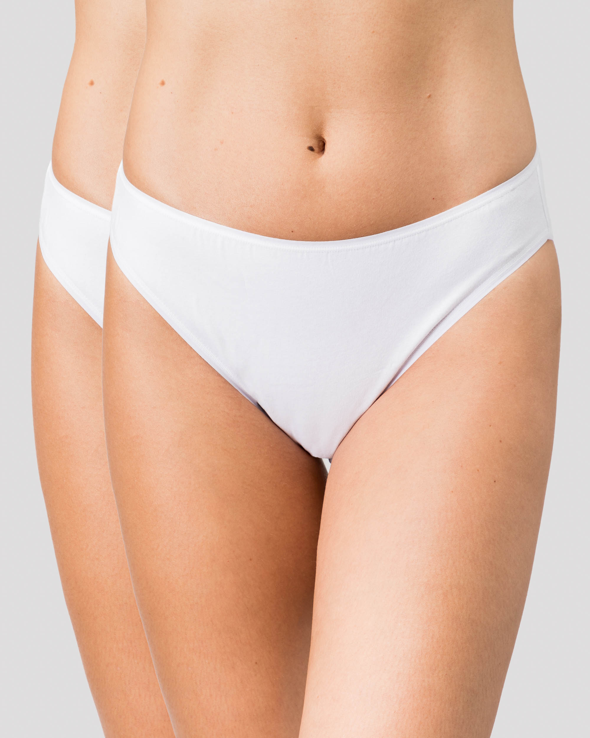 Playtex - Pack de dos bragas bikini de algodón orgánico.