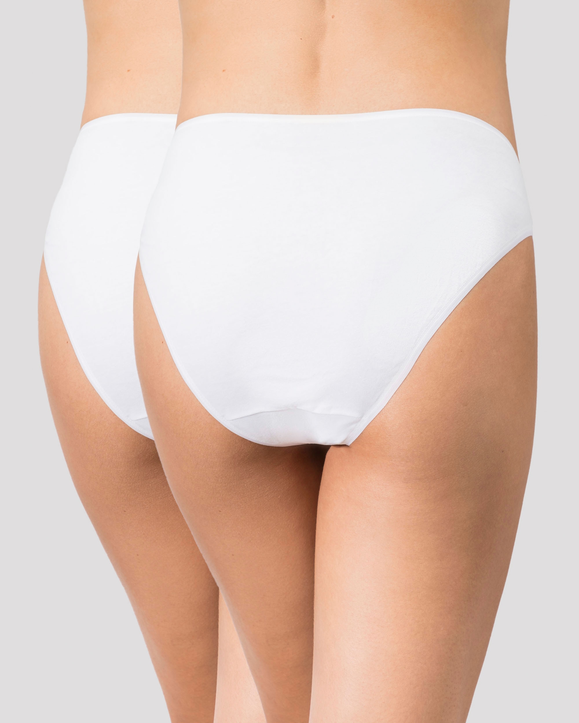 Pack de dos bragas bikini de algodón orgánico - Playtex - Blanco Blanco-2