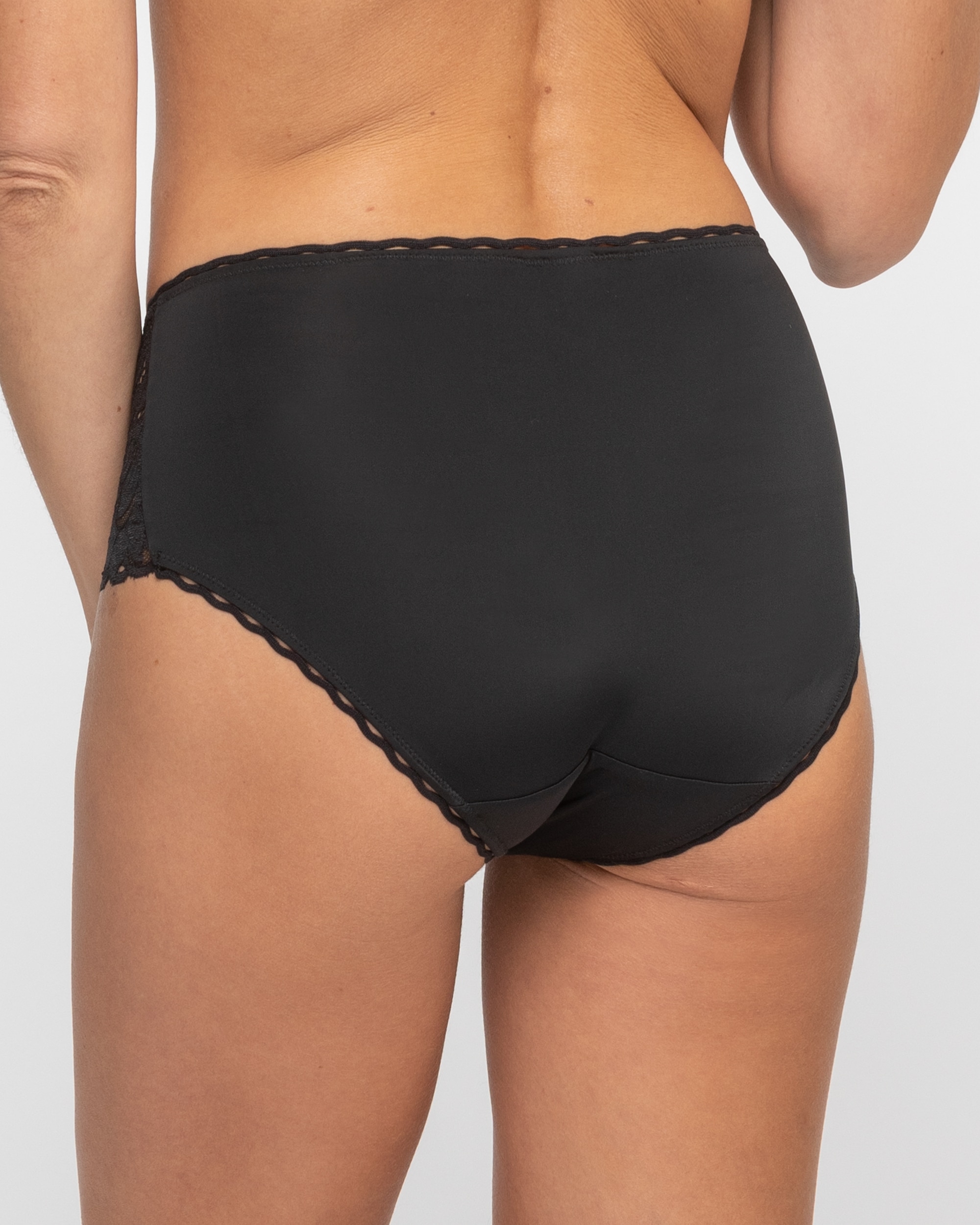 Braga eco-responsable con encaje cruzado mágico femenino reciclado - Playtex - Negro Negro-2