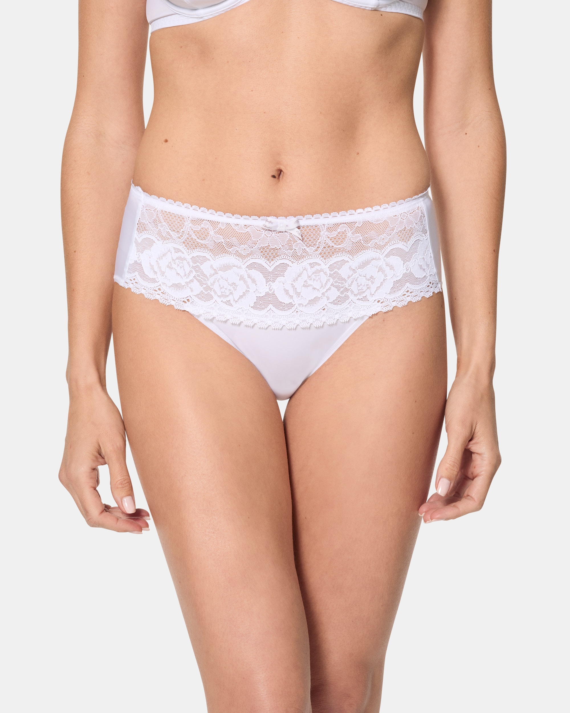 Braga midi eco-responsable de encaje reciclado - Playtex - Blanco Blanco-4