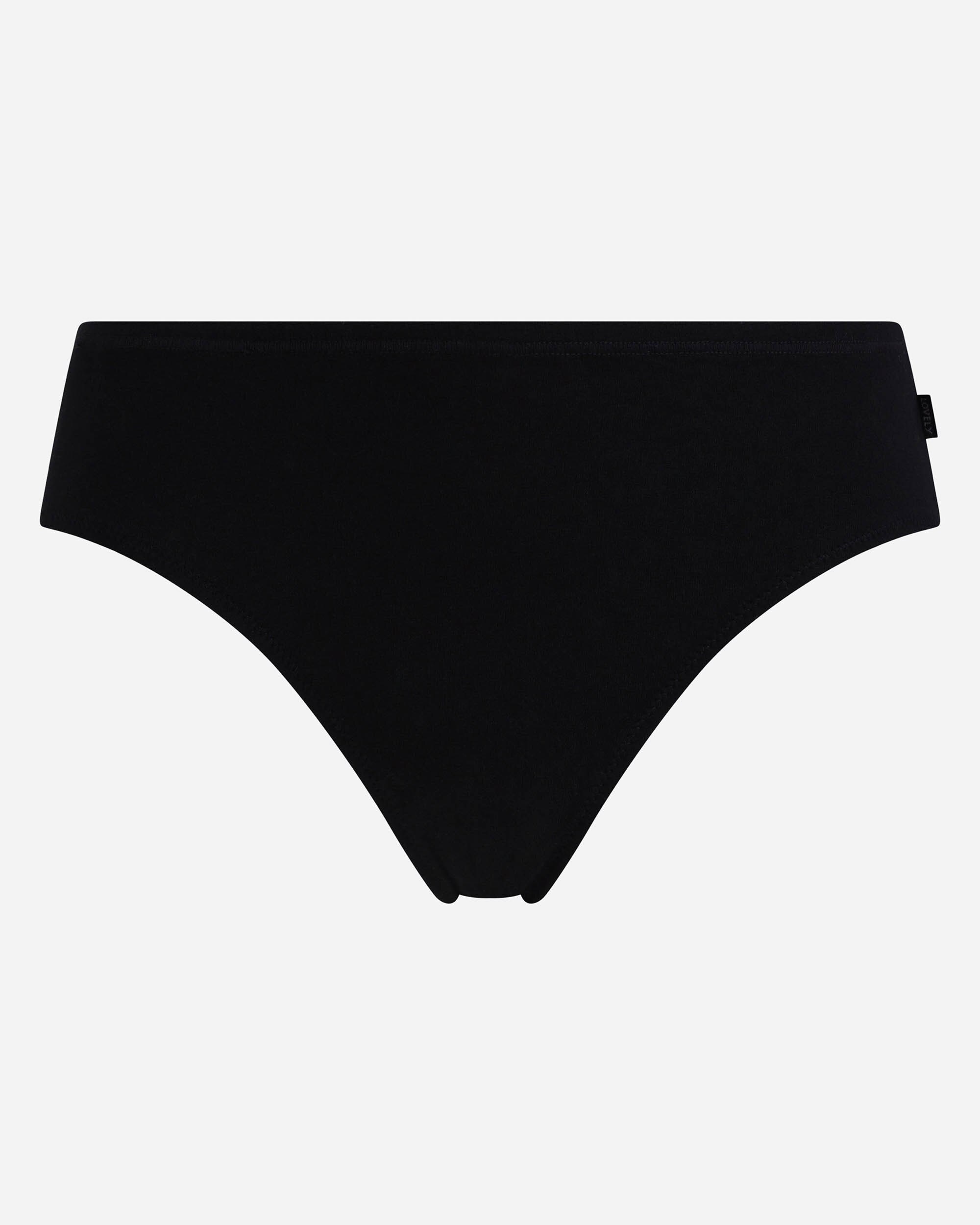 Bragas mini de algodón orgánico y satén - Playtex - Negro Negro-4