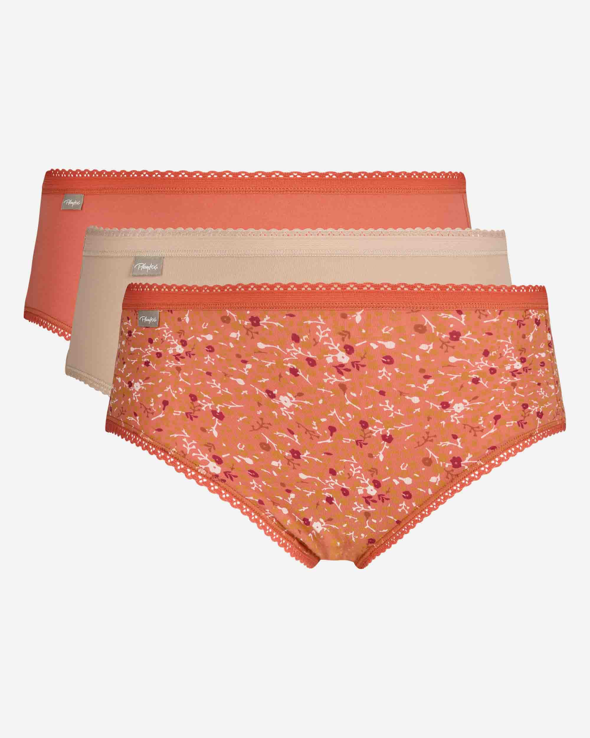 Pack de 3 bragas midi de algodón cotton stretch - Playtex - Multicolor Multicolor-5