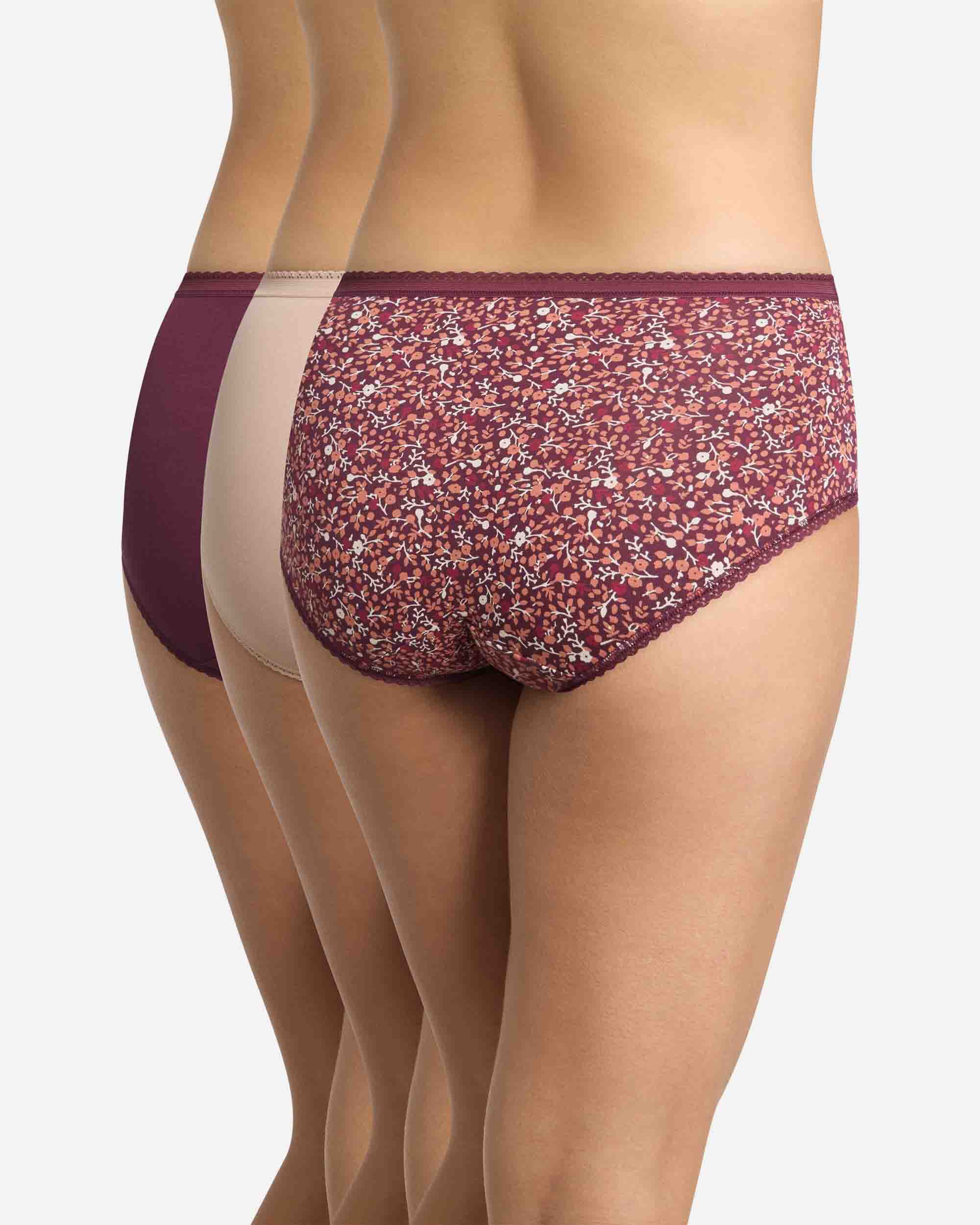 Pack de 3 bragas midi de algodón cotton stretch - Playtex - Multicolor Multicolor-2