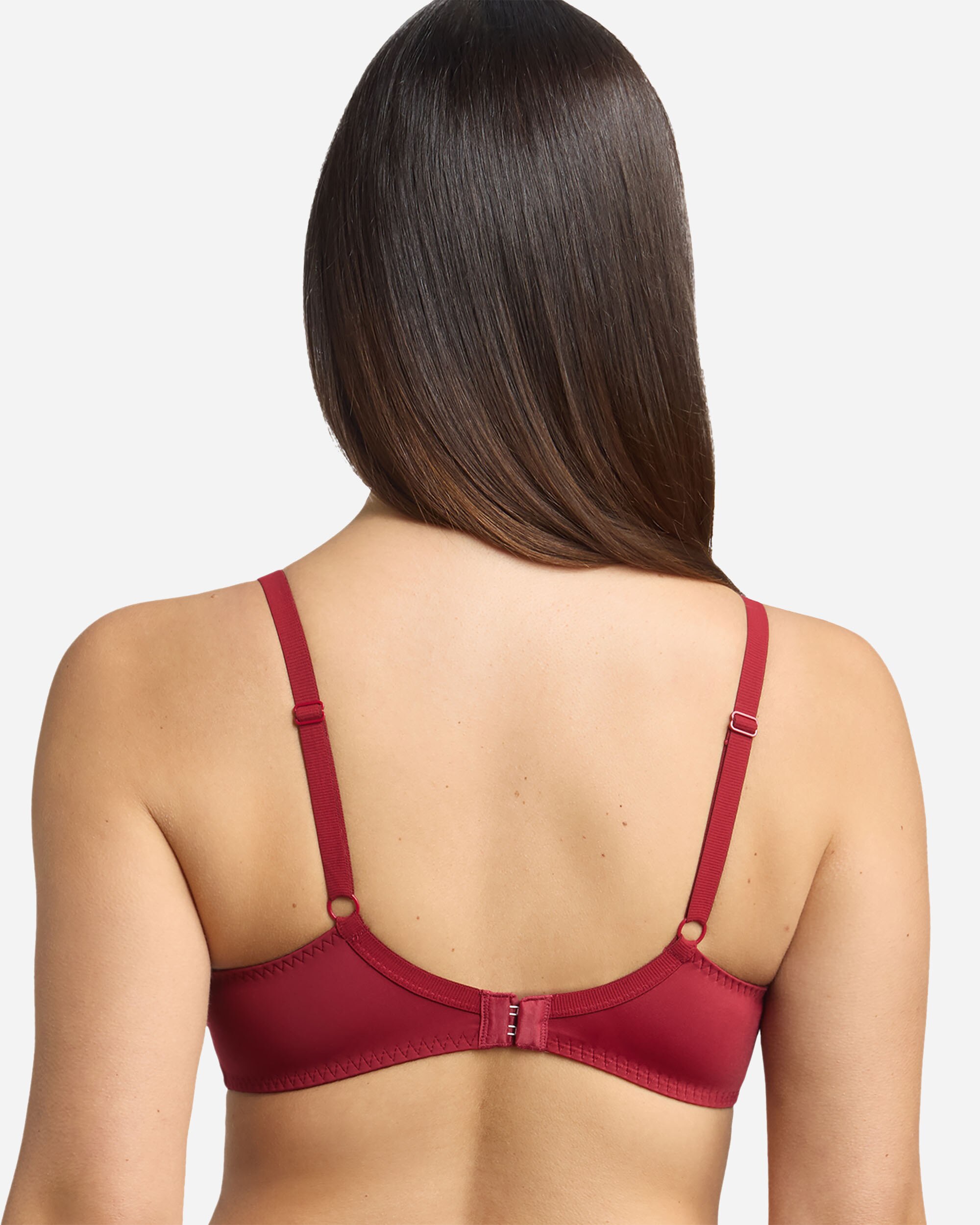 Imagen 2 de Sujetador con aros de microfibra y bordados - Playtex - Rojo Rojo