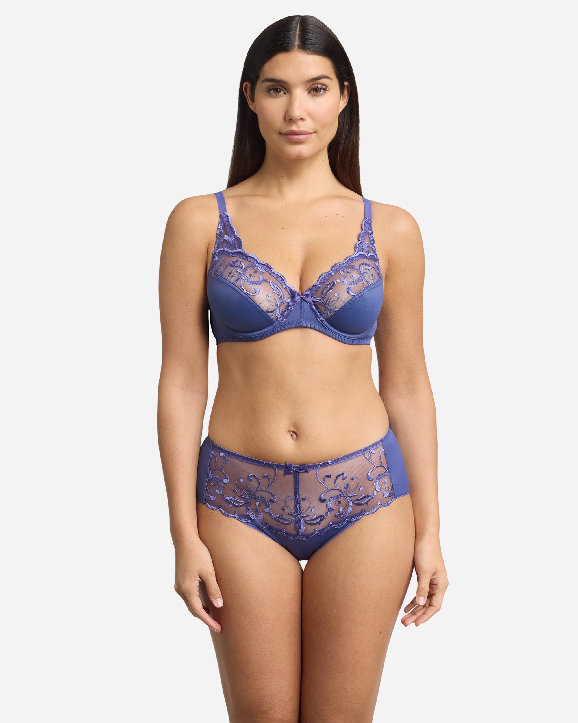 Imagen 0 de Pack de 3 bragas midi de algodón cotton stretch Azul