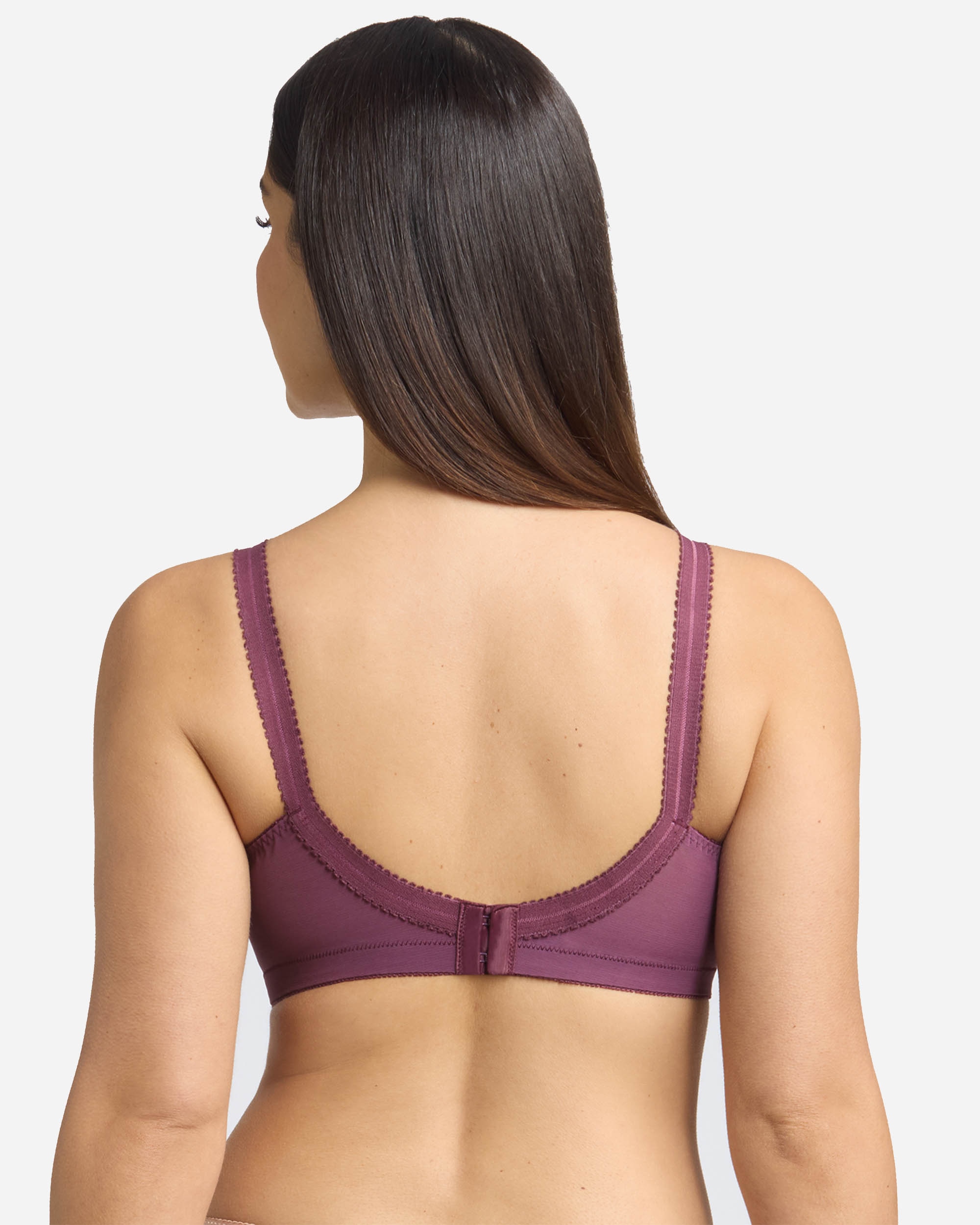 Sujetador sin aros cruzado mágico 556 - Playtex - Purpura Purpura-2