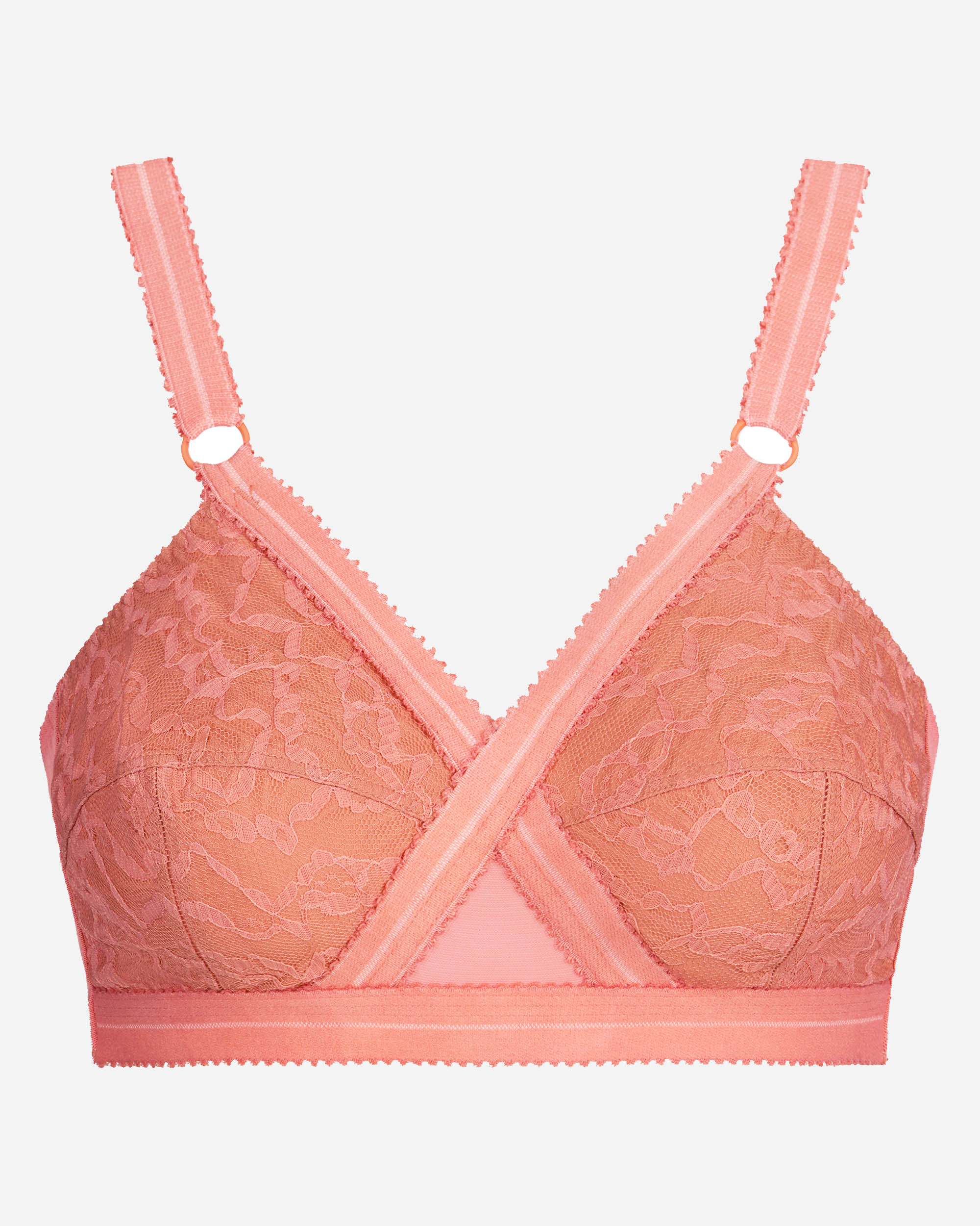 Sujetador sin aros cruzado mágico 556 - Playtex - Rosa Rosa-5