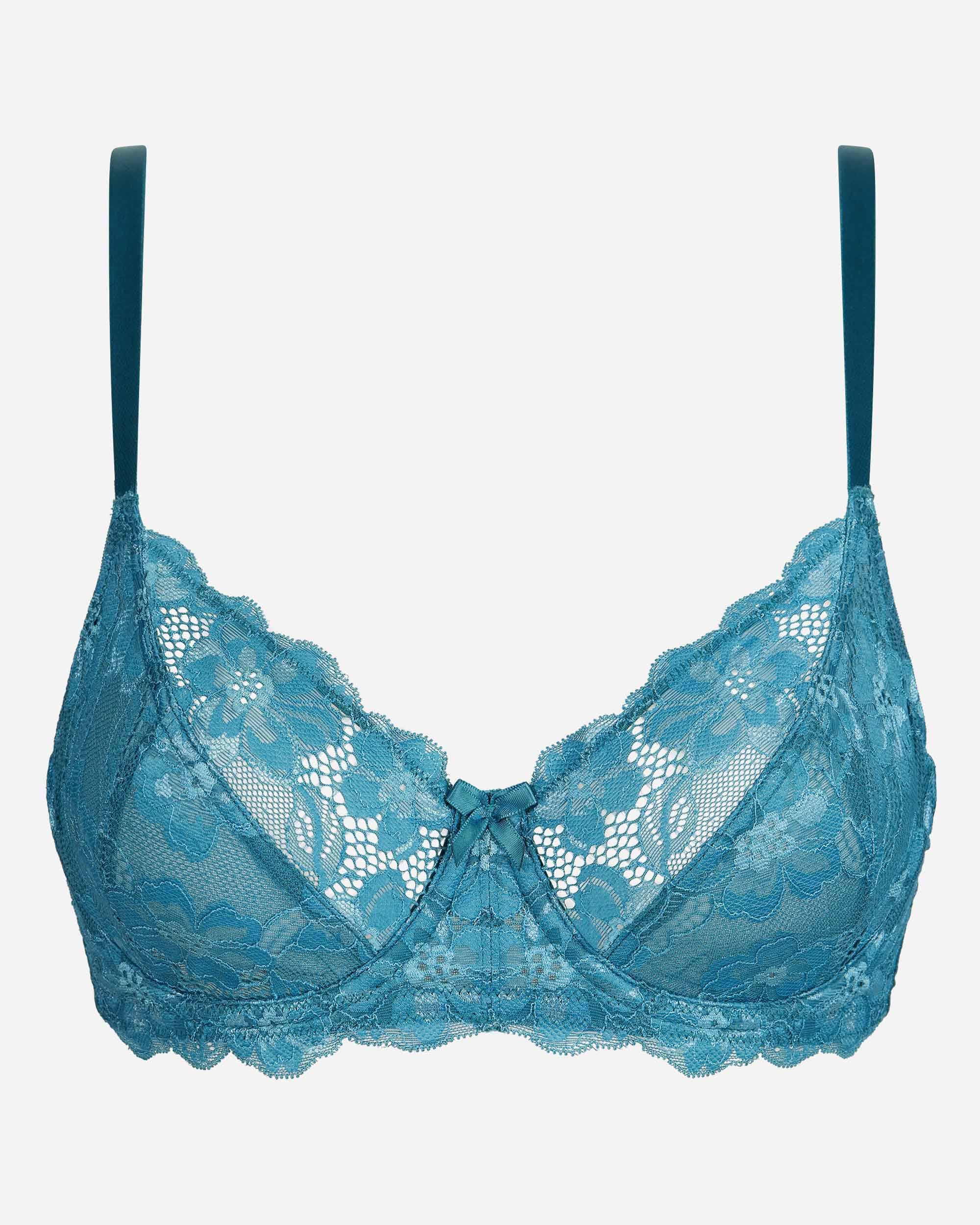 Sujetador con aros de encaje floral - Playtex - Azul Azul-5