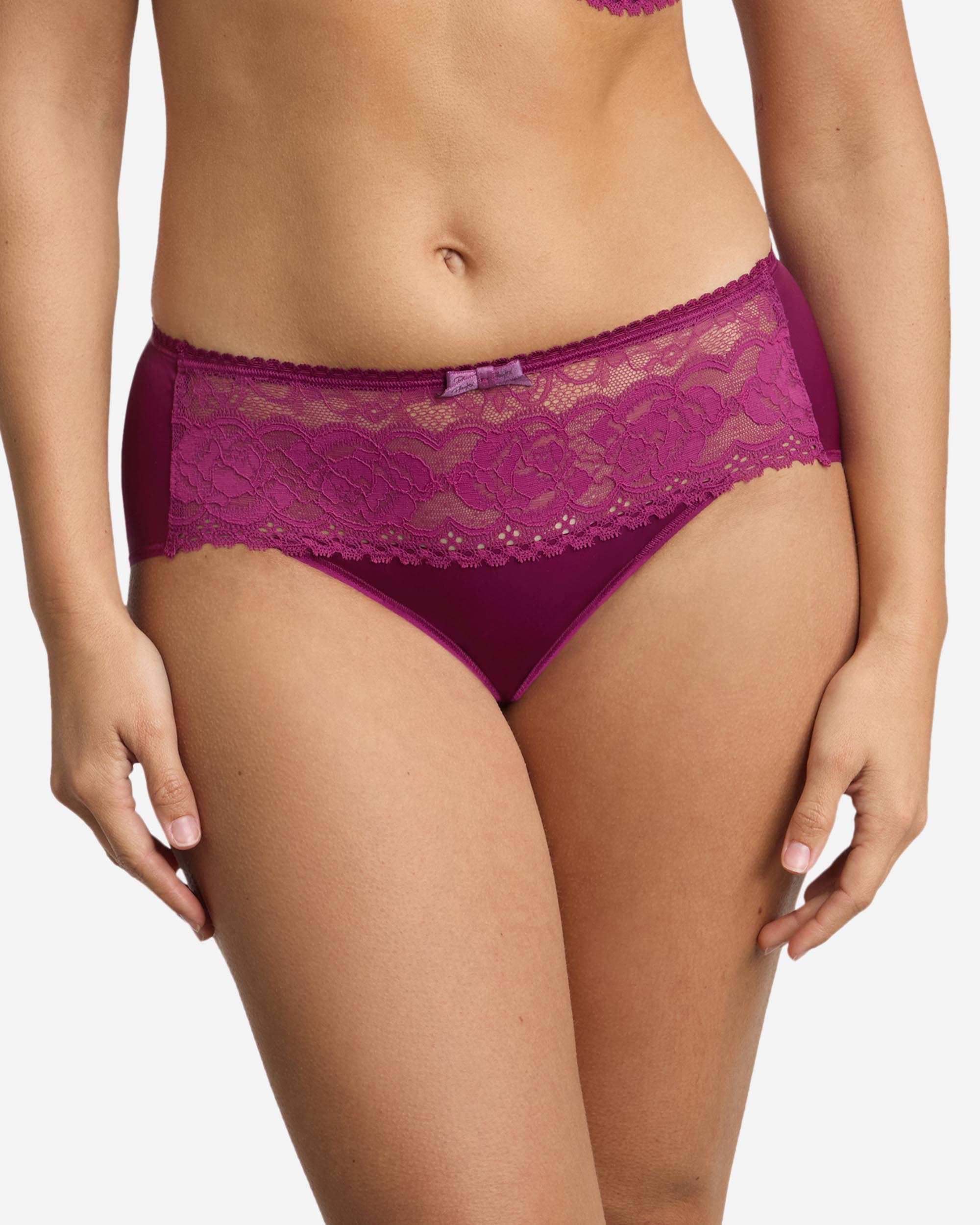 Braga midi eco-responsable de encaje reciclado - Playtex - Violeta Violeta-1