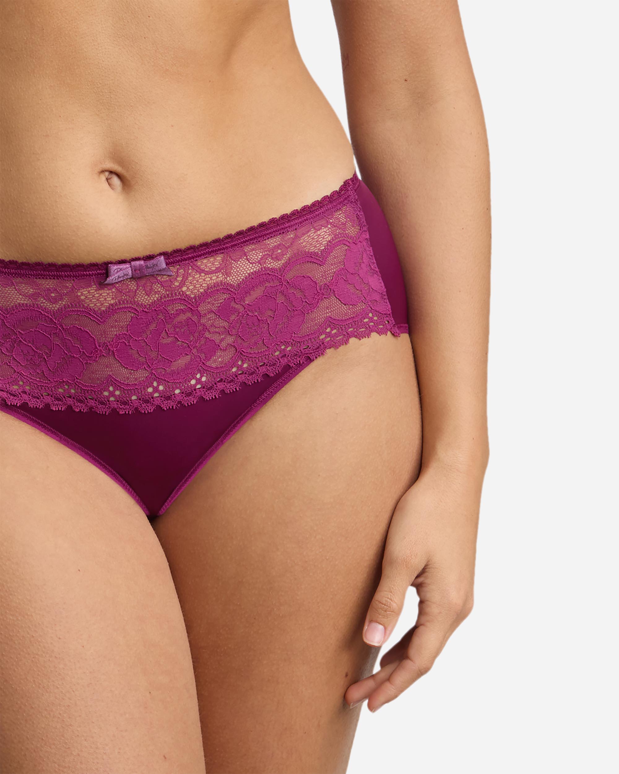 Braga midi eco-responsable de encaje reciclado - Playtex - Violeta Violeta-3