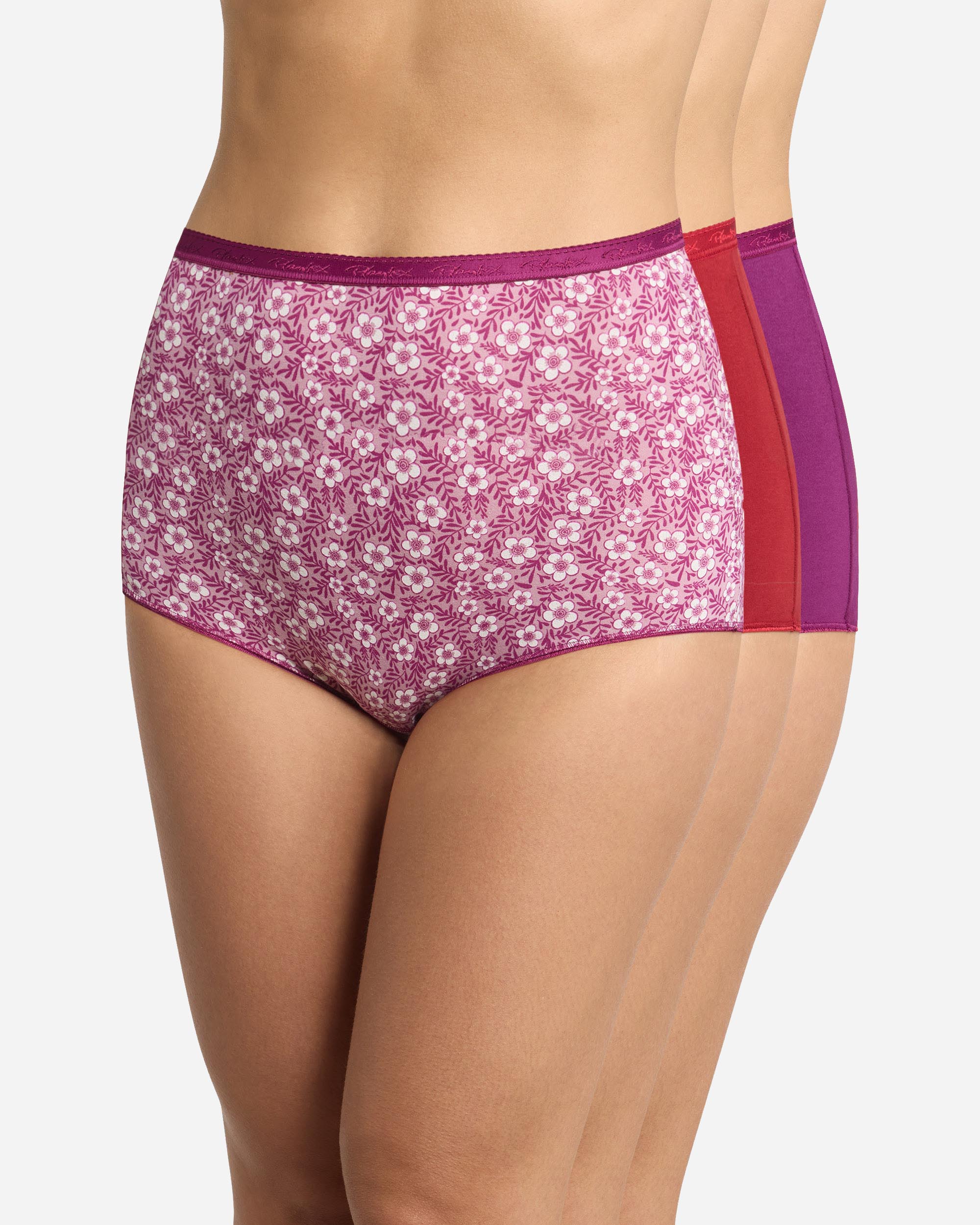 Pack de tres bragas altas de algodón orgánico - Playtex - Multicolor Multicolor-1
