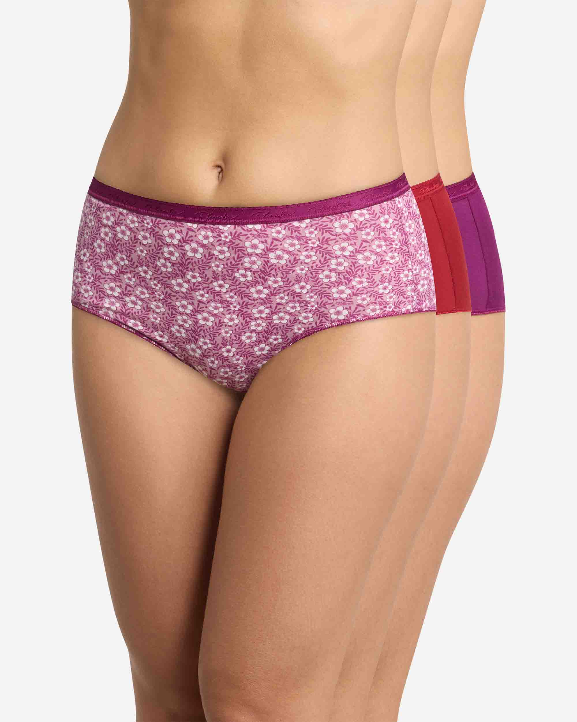 Pack de tres bragas clásicas de algodón orgánico - Playtex - Multicolor Multicolor-1