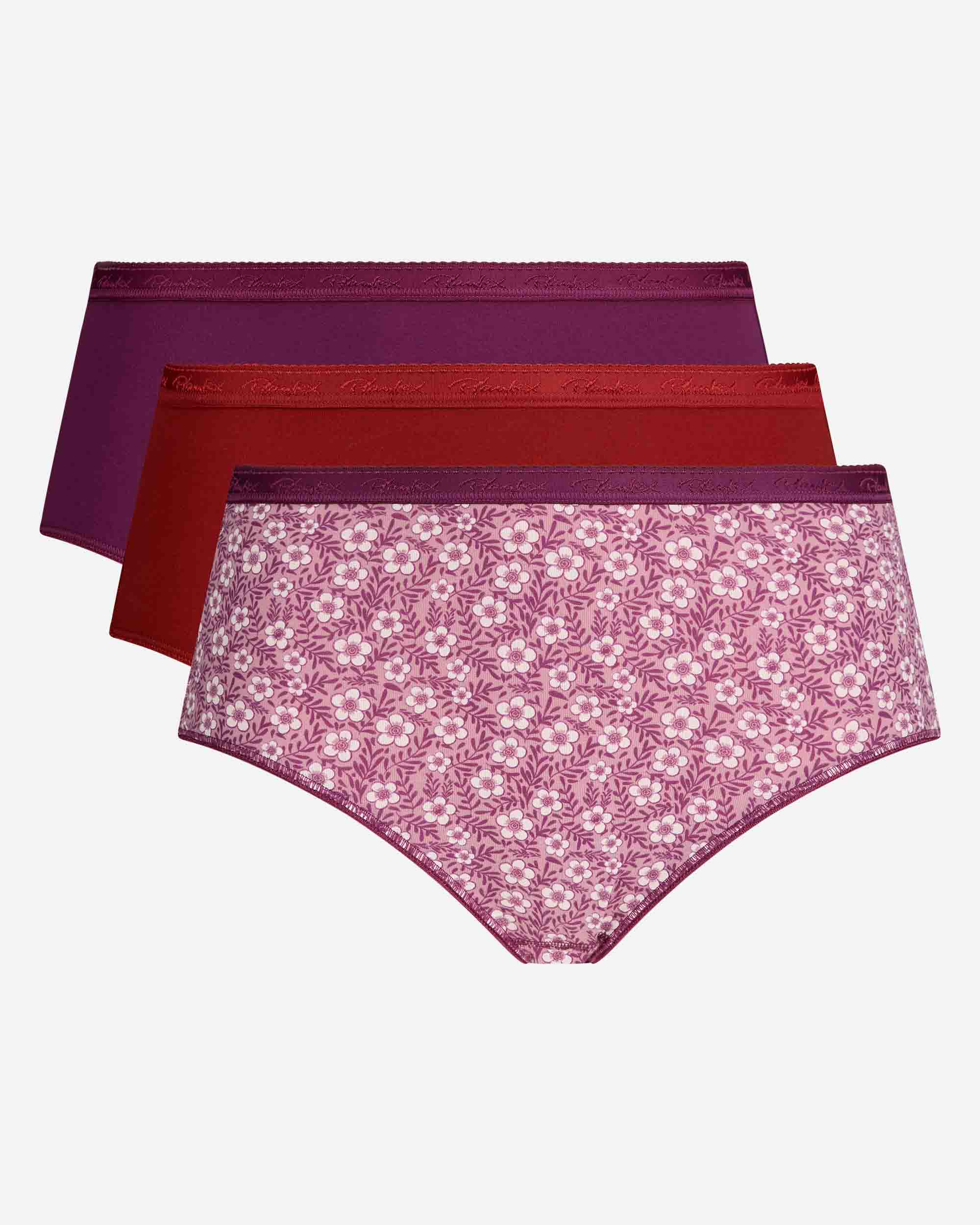 Pack de tres bragas clásicas de algodón orgánico - Playtex - Multicolor Multicolor-4