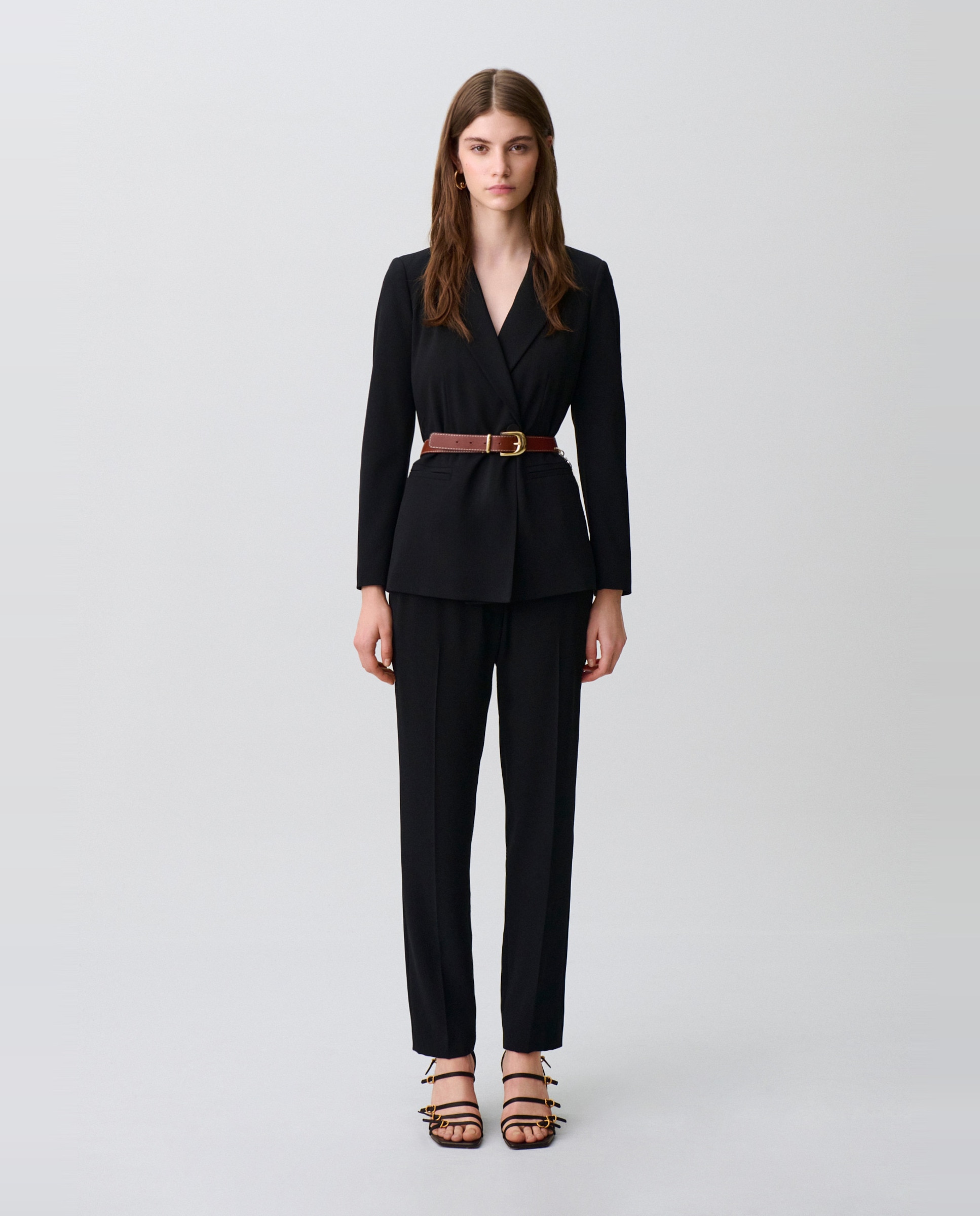 Chaqueta sastre de mujer entallada - Claudie Pierlot - Negro Negro-2