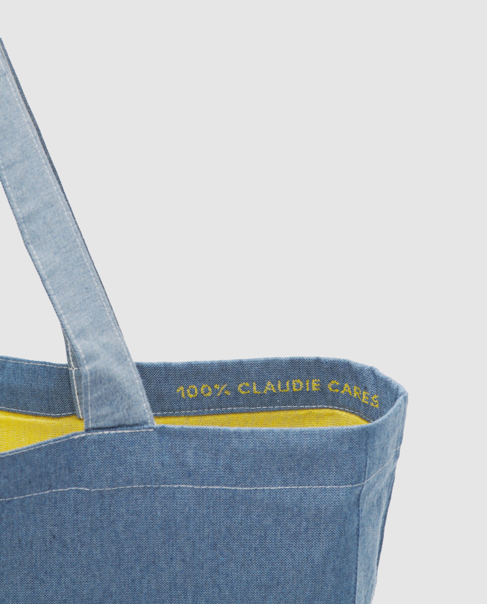 Bolso de hombro tipo bolsa color - Claudie Pierlot - Azul Azul-2