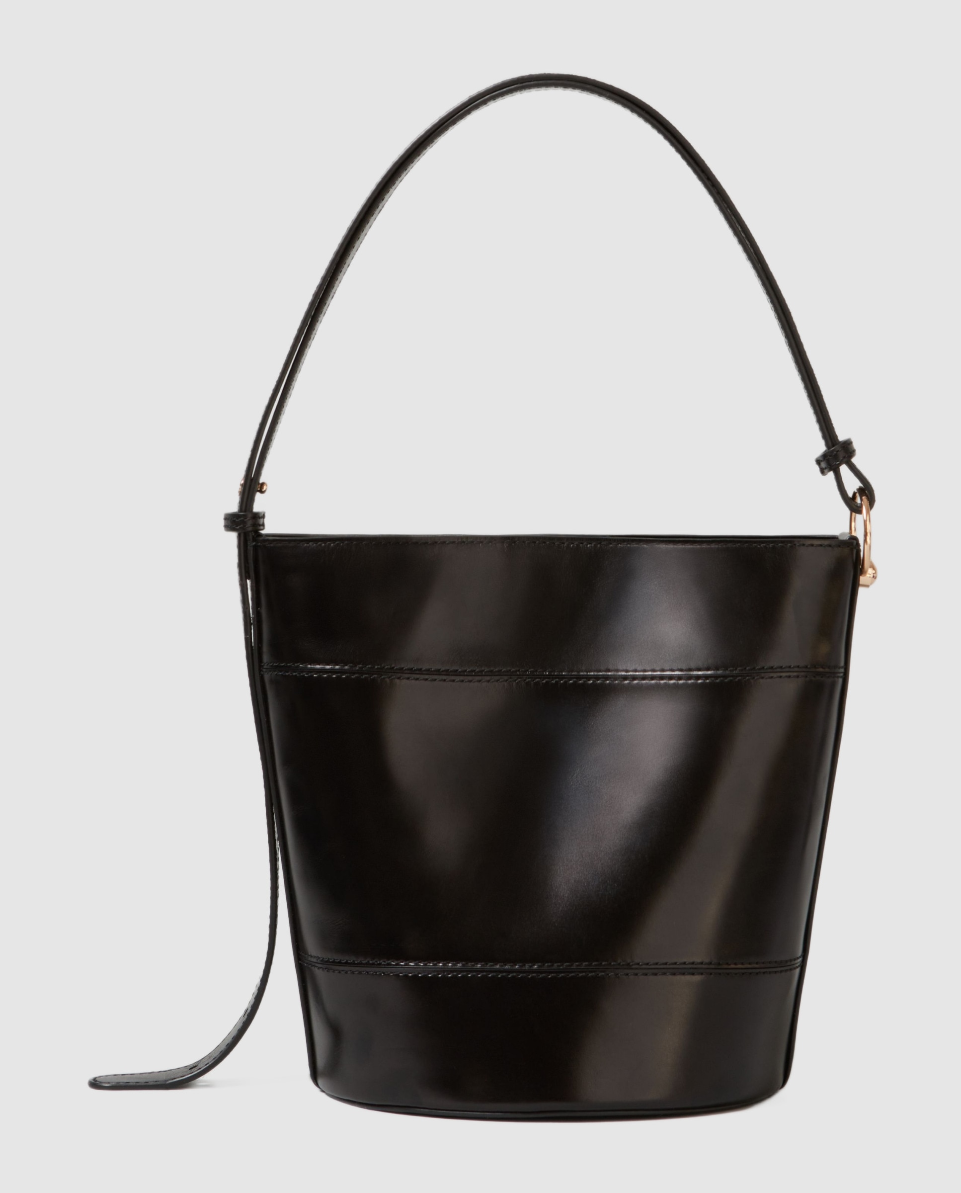 Bolso de mano de cuero tipo saco - Claudie Pierlot - Negro Negro-4