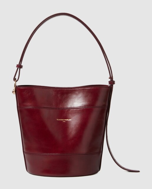 Imagen 0 de Bolso de mano de cuero tipo saco