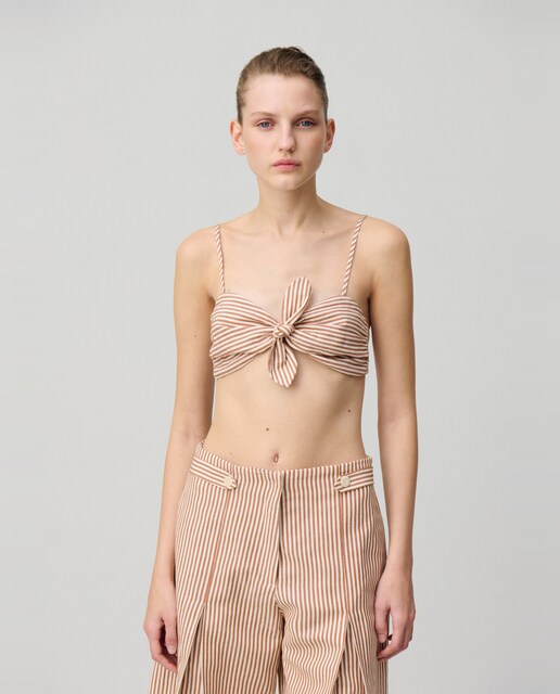 Imagen 0 de Top de mujer bandeau a rayas