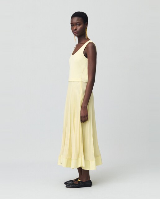 Imagen 0 de Vestido largo con trampantojo