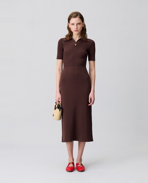 Imagen 0 de Vestido midi de punto