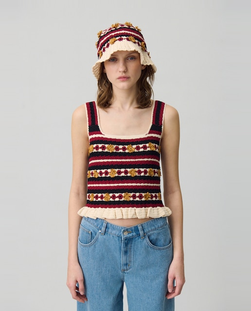 Imagen 0 de Top de mujer tirantes de crochet