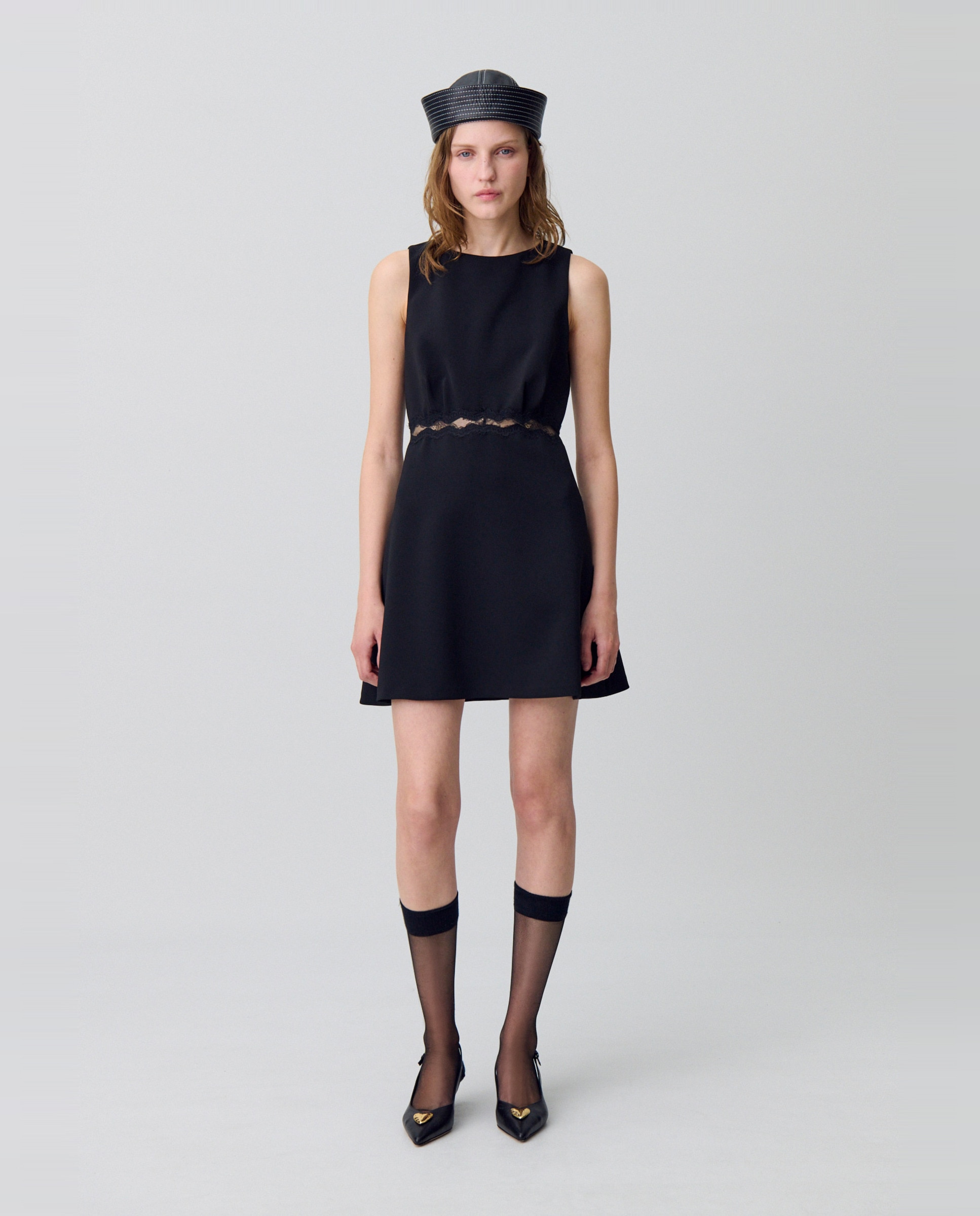 Claudie Pierlot - Vestido encaje espalda descubierta.