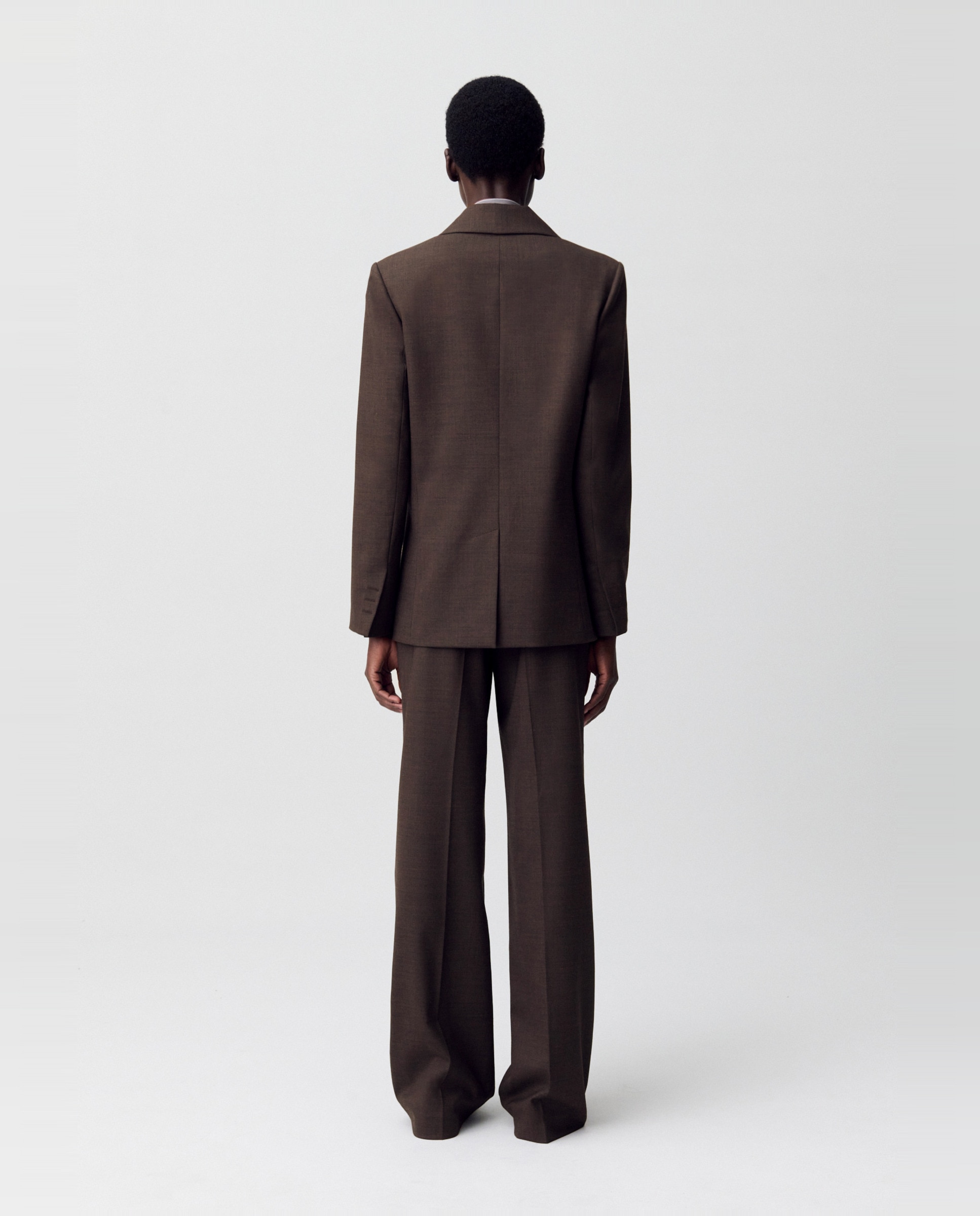 Americana de mujer de traje - Claudie Pierlot - Marrón oscuro Marrón oscuro-2