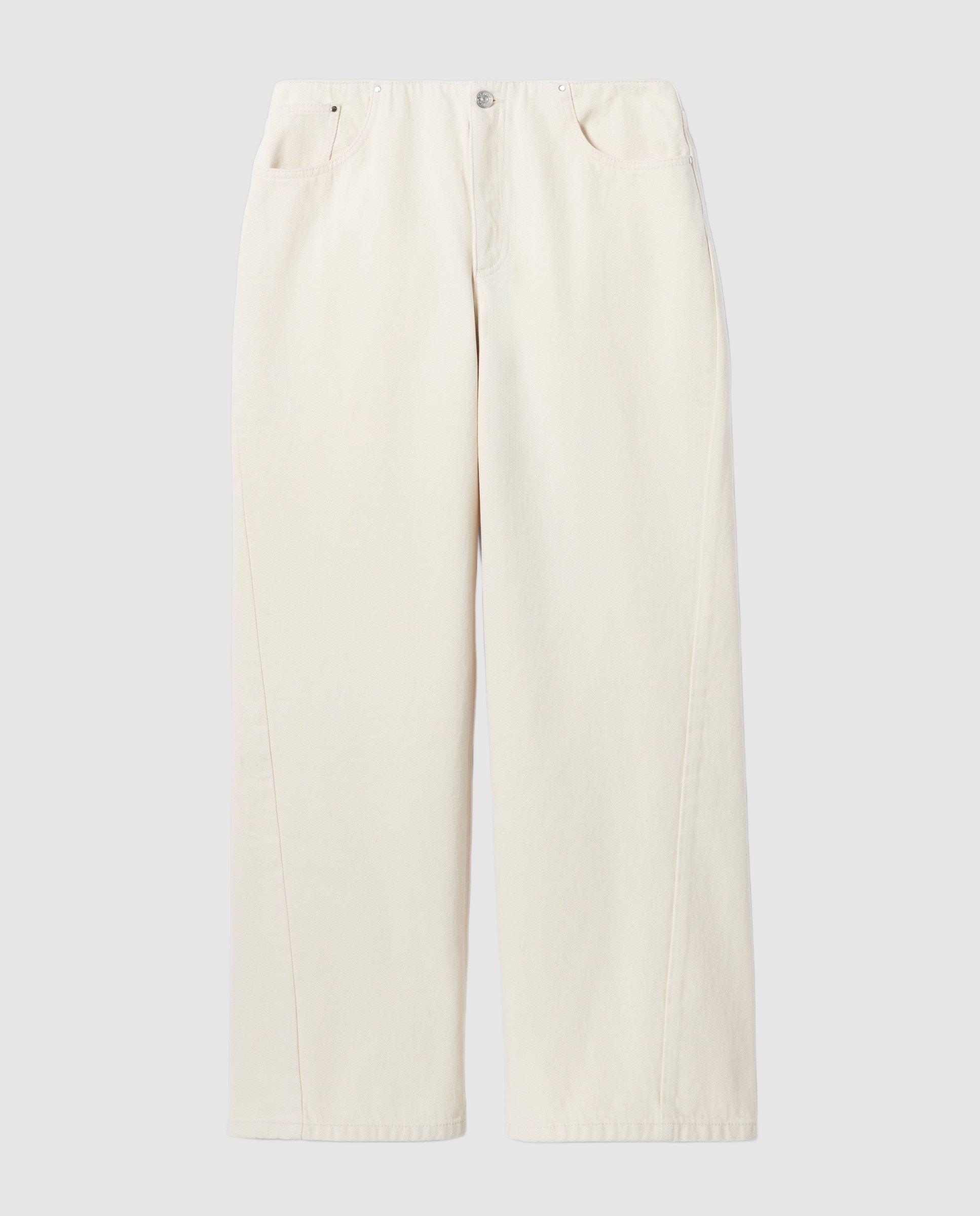 Vaquero de mujer relajado pernera ancha algodón - Claudie Pierlot - Crudo Crudo-6