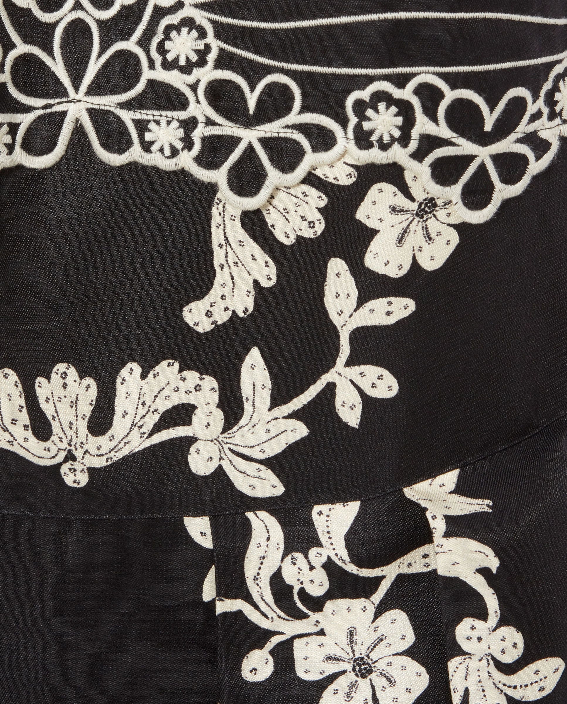 Vestido midi de tirantes con bordados florales - Claudie Pierlot - Negro Negro-5