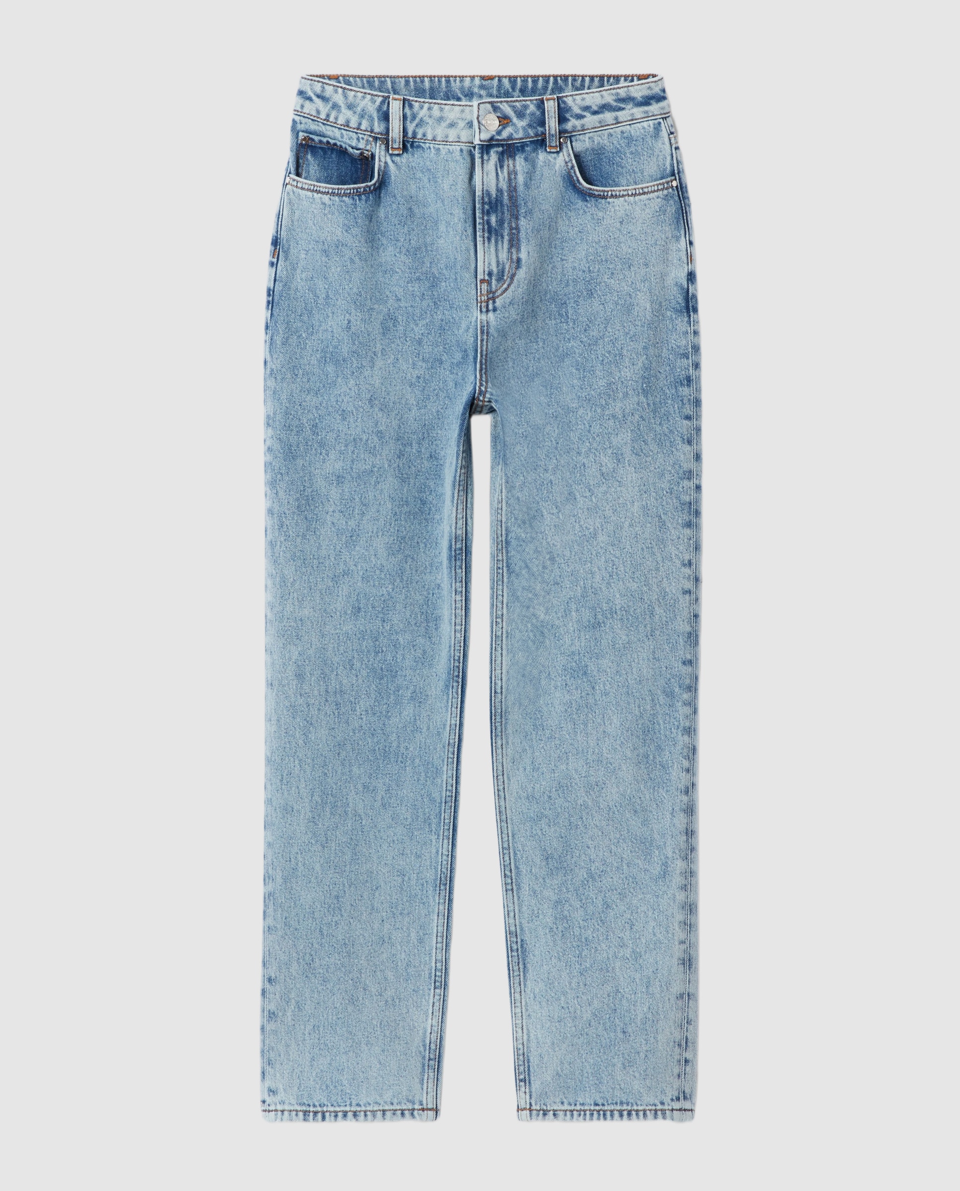 Vaquero pitillo de mujer desgastado largo 7/8 - Claudie Pierlot - Azul Azul-6