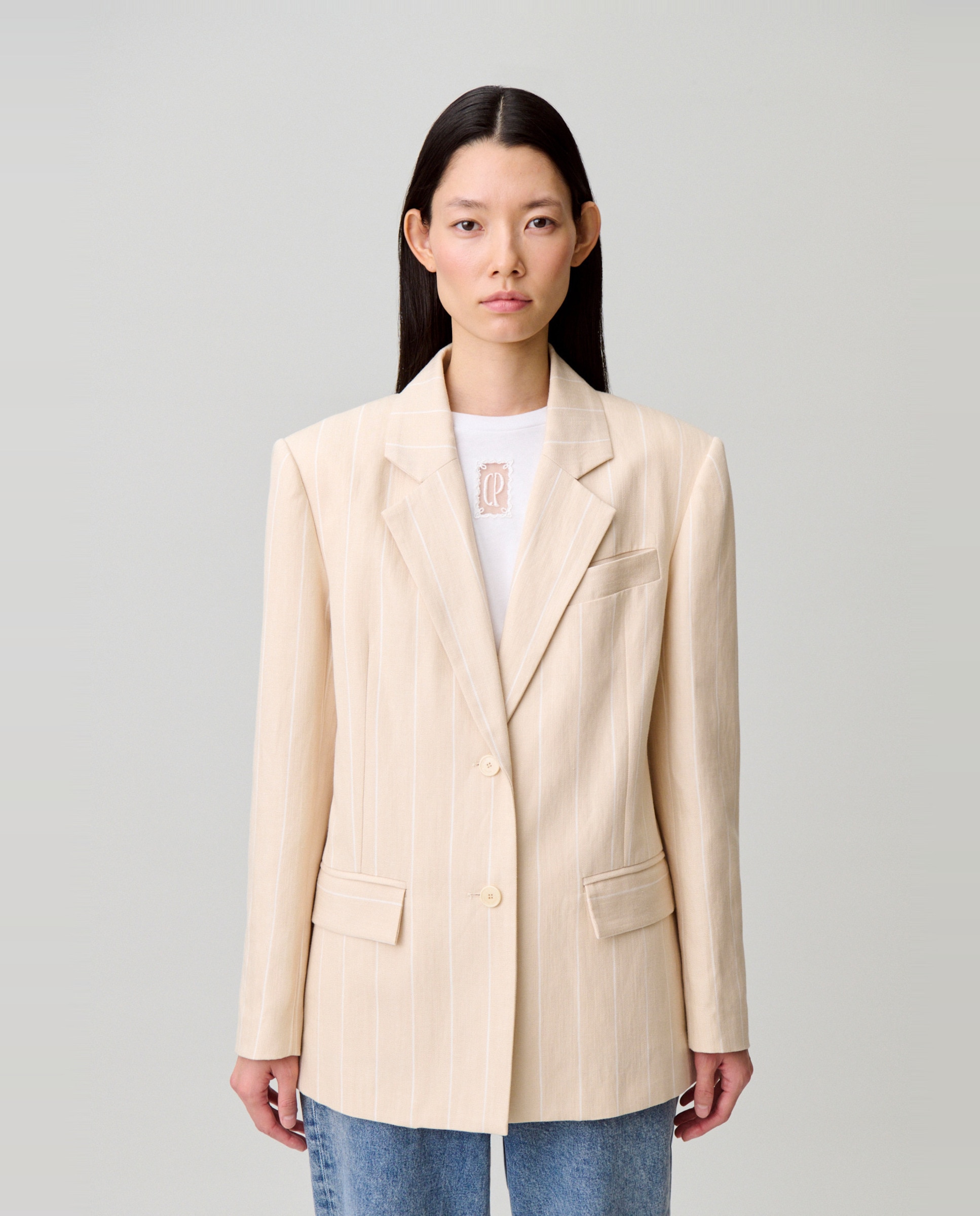 Claudie Pierlot - Blazer de mujer entallado con solapas.
