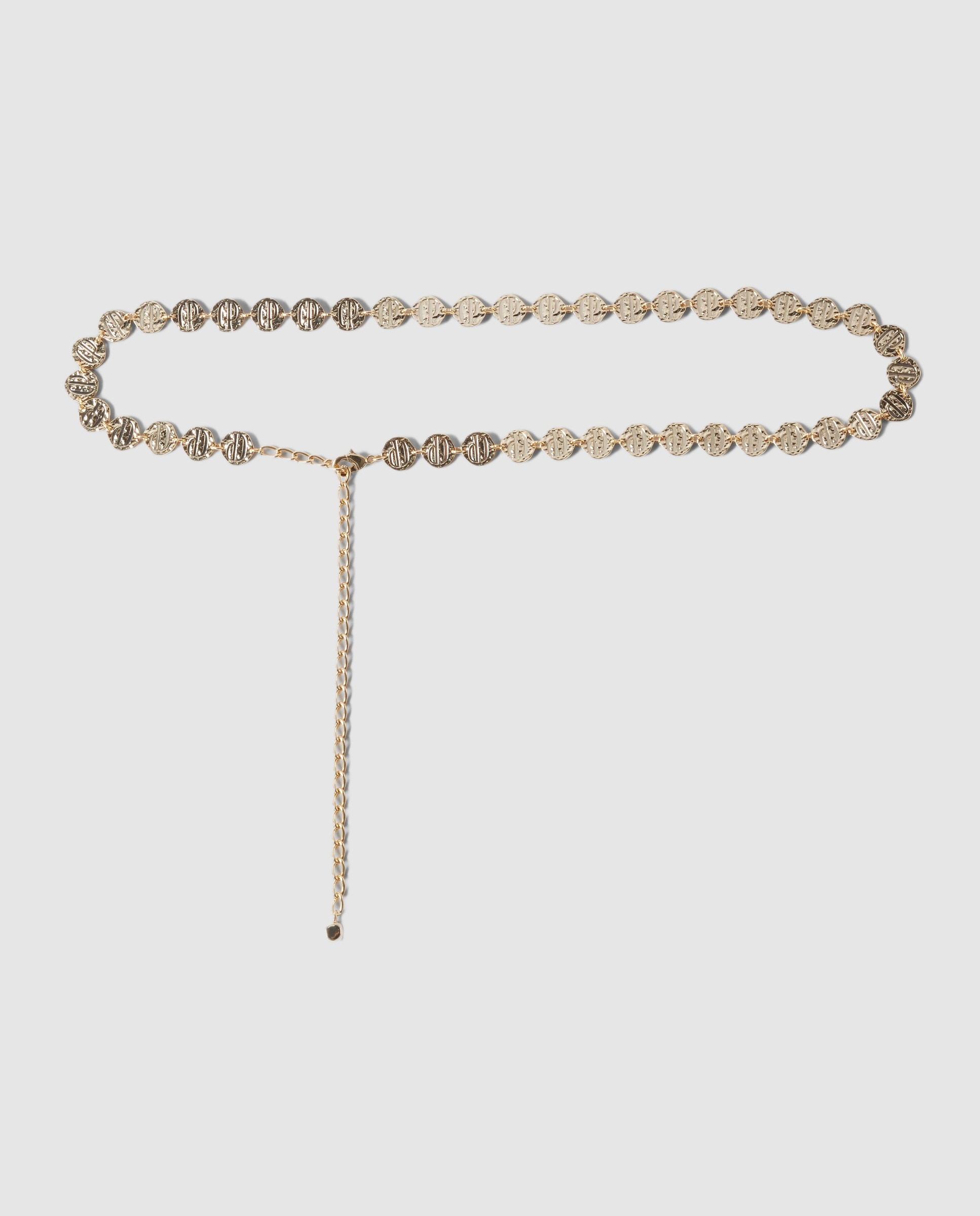 Cinturón de mujer de cadena con medallones y cierre ajustable de fiesta - Claudie Pierlot - Oro Oro-1