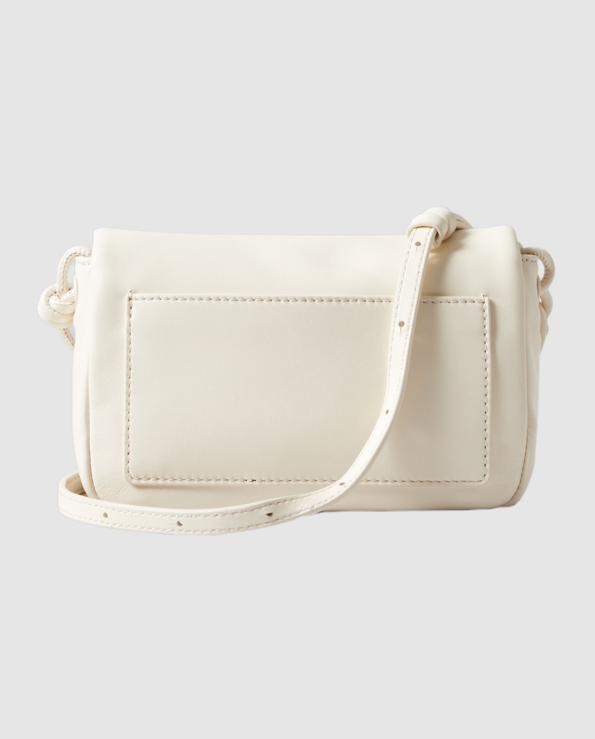 Bandolera de mujer city con solapa y cierre magnético - Claudie Pierlot - Blanco Blanco-5