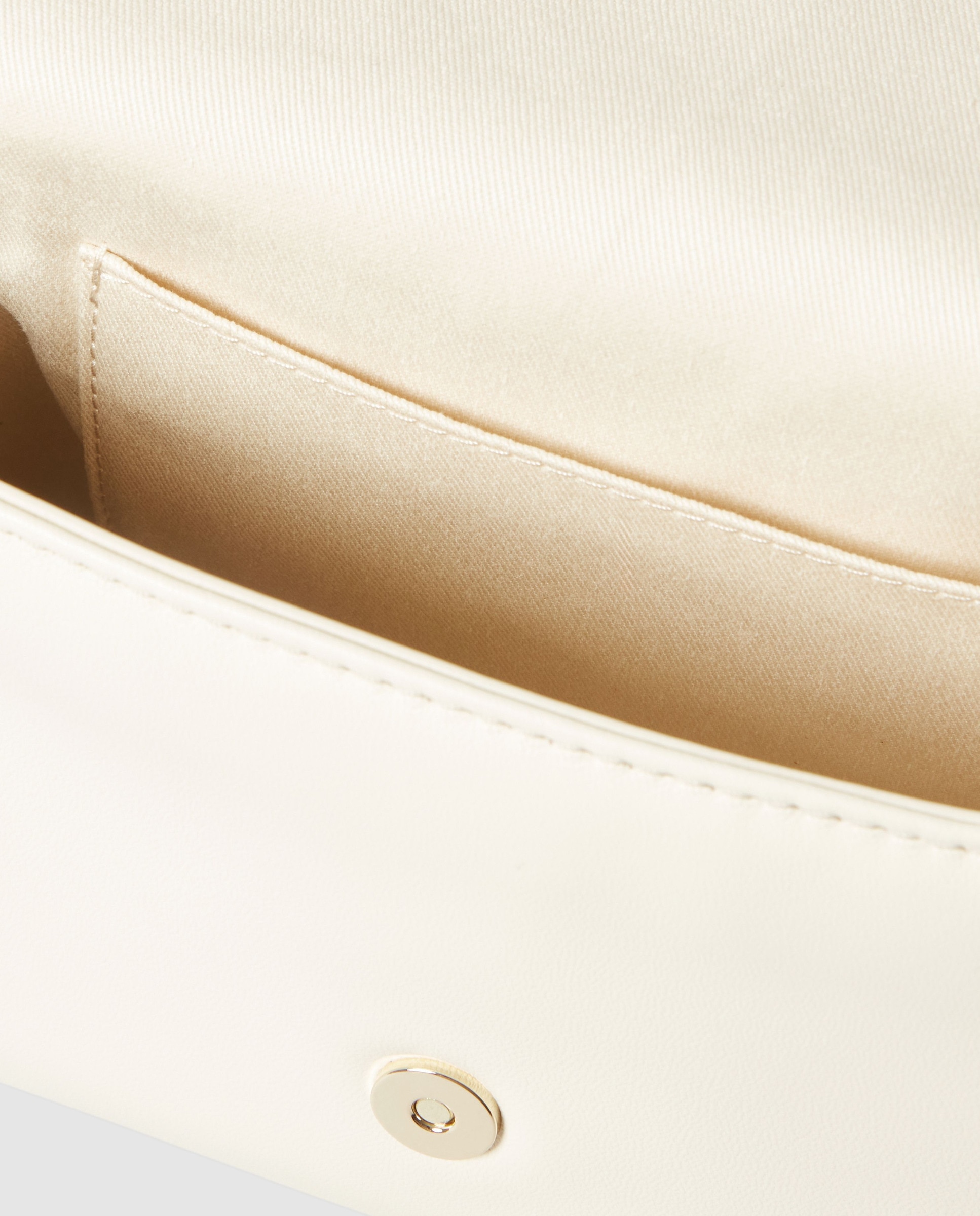 Bandolera de mujer city con solapa y cierre magnético - Claudie Pierlot - Blanco Blanco-7