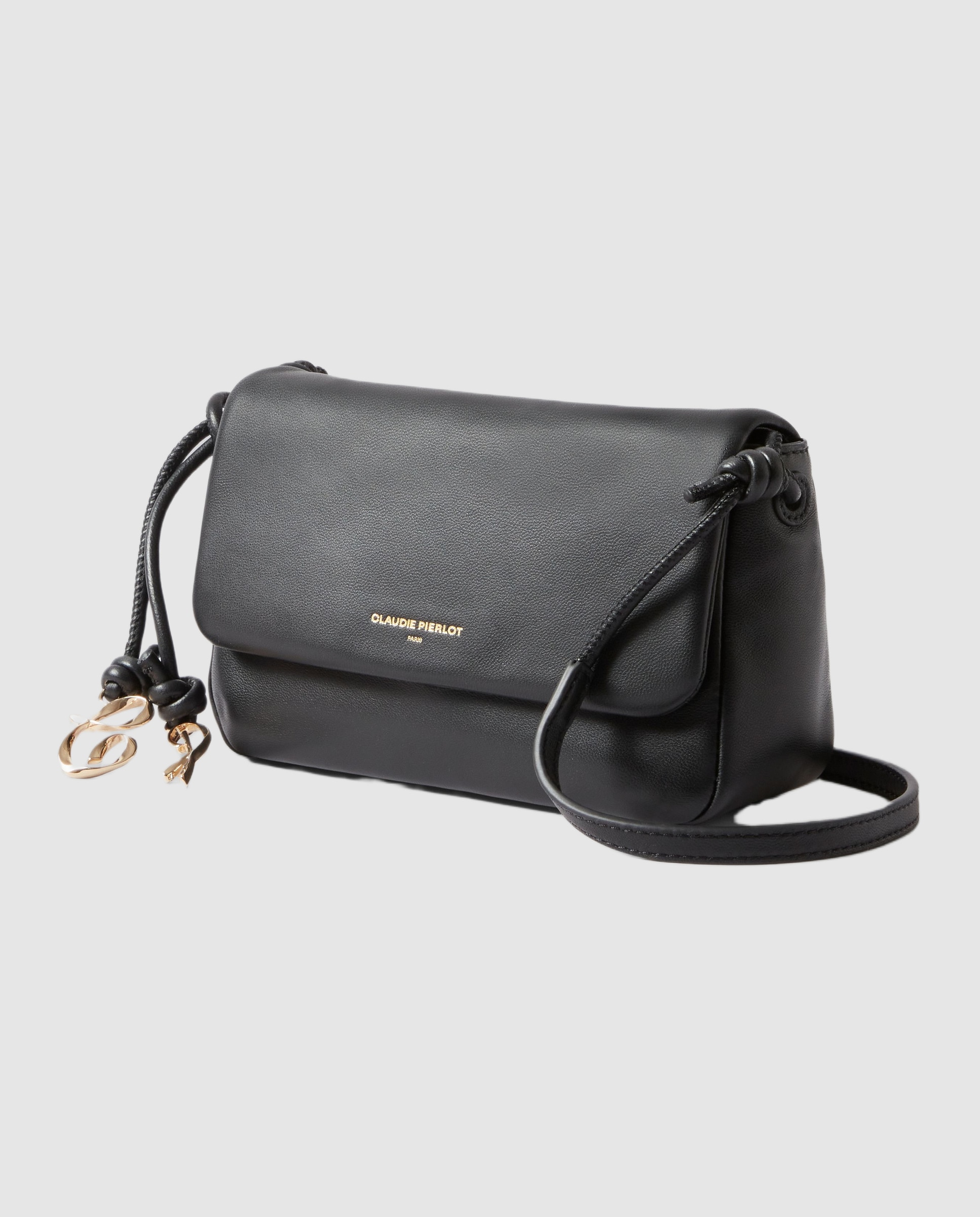 Bandolera de mujer city con solapa y cierre magnético - Claudie Pierlot - Negro Negro-3