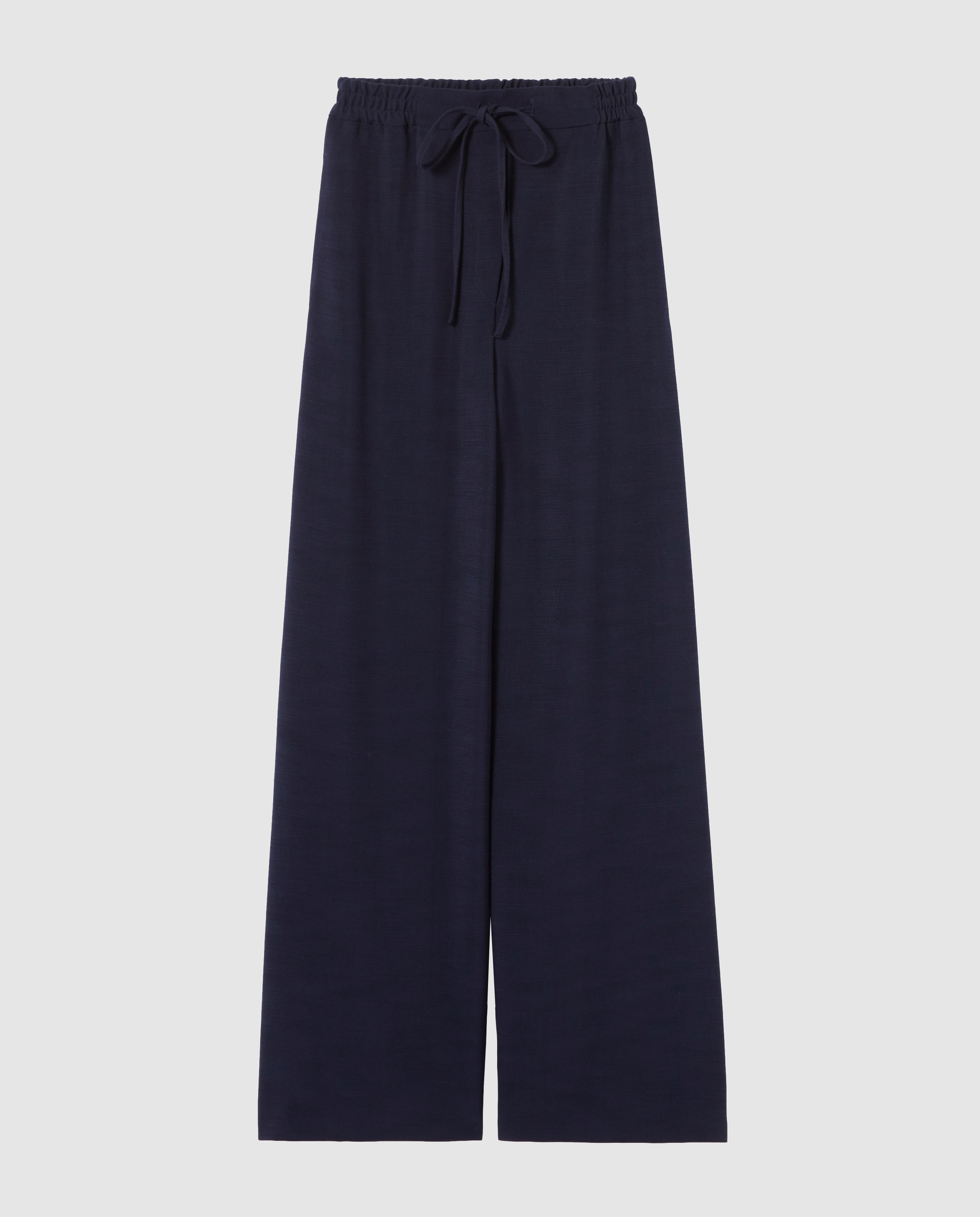 Pantalones anchos de mujer fluidos de pernera ancha - Claudie Pierlot - Azul marino Azul marino-6