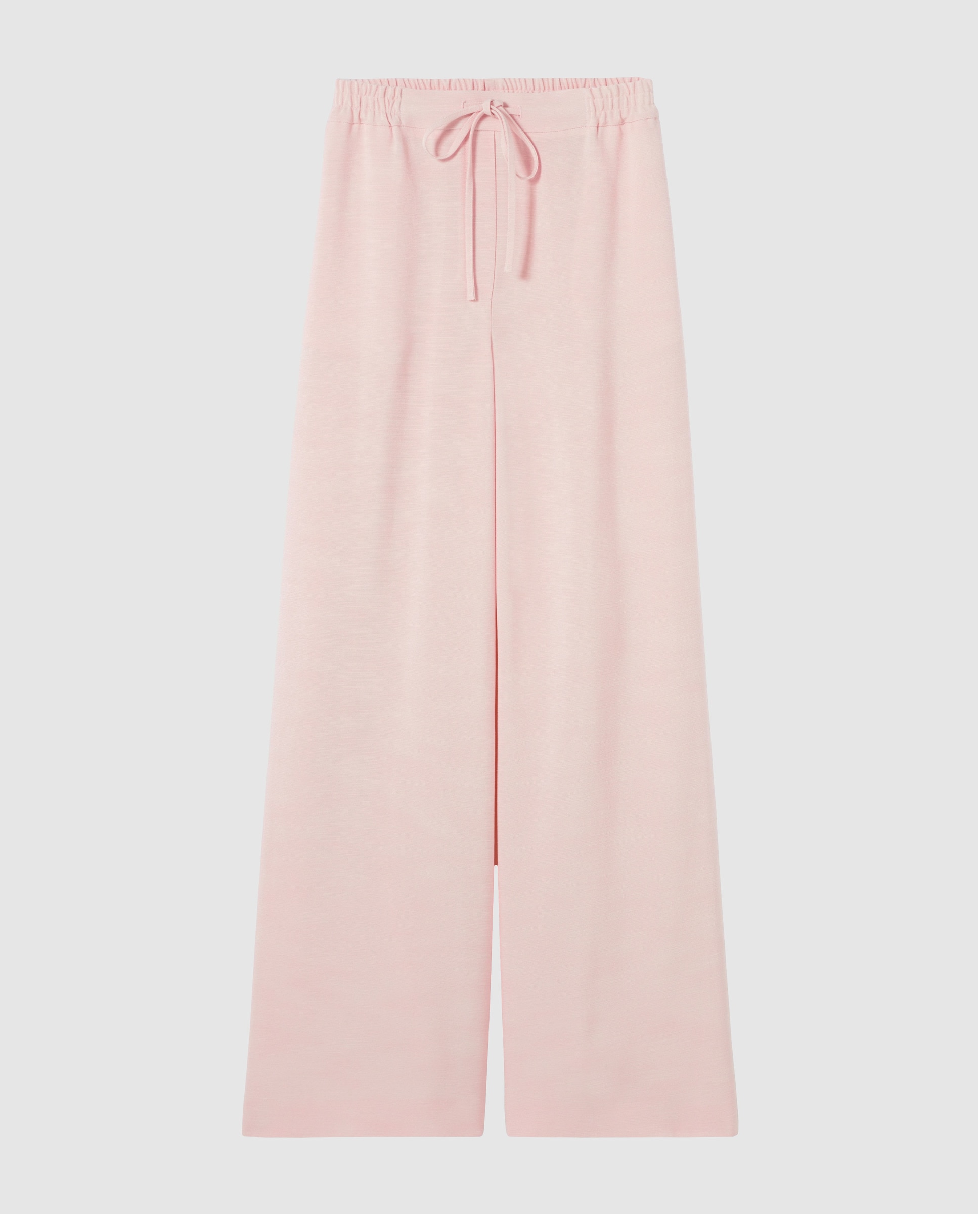 Pantalones anchos de mujer fluidos de pernera ancha - Claudie Pierlot - Rosa claro Rosa claro-6