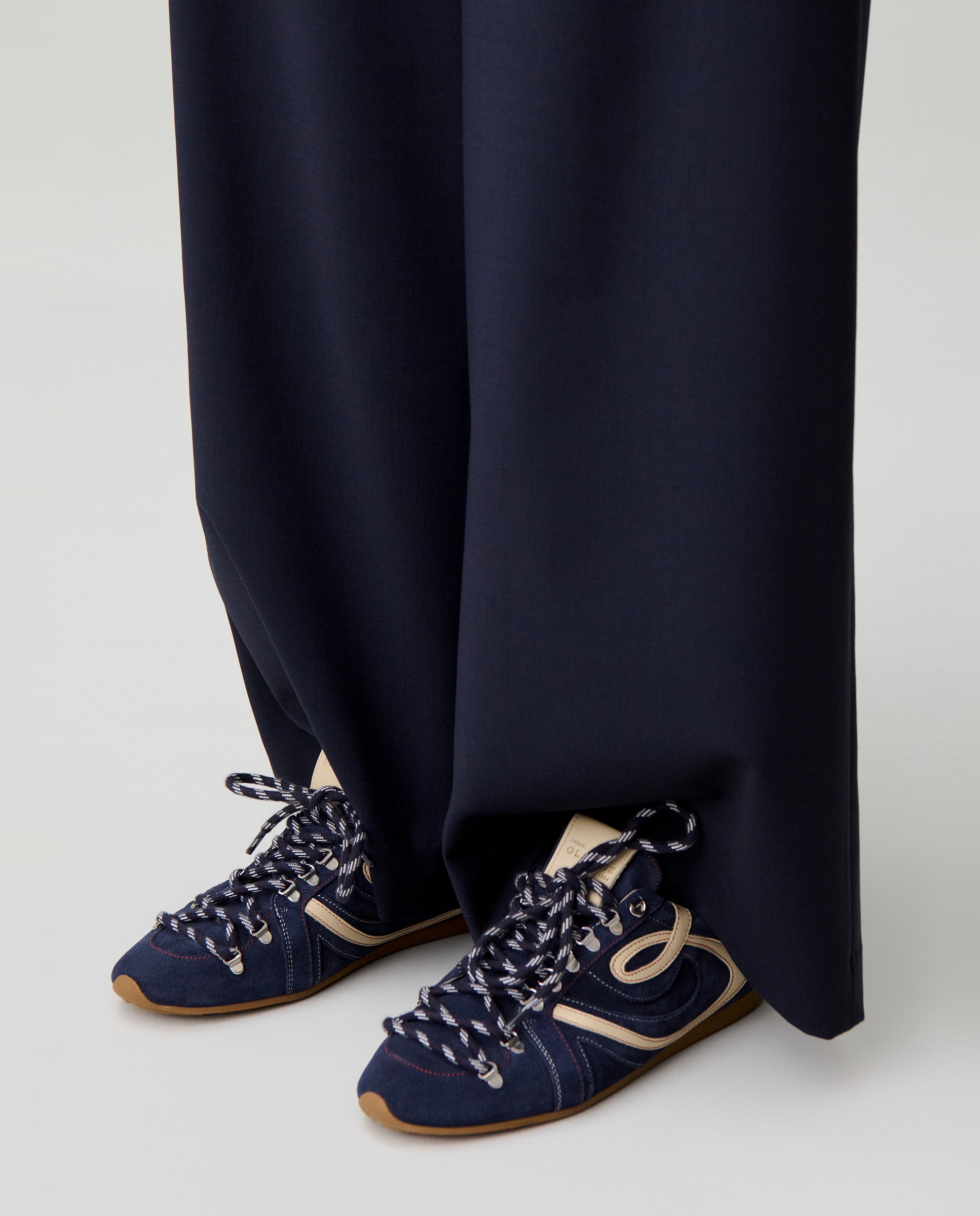 Básicas de mujer planas de diseño outdoor - Claudie Pierlot - Azul marino Azul marino-2
