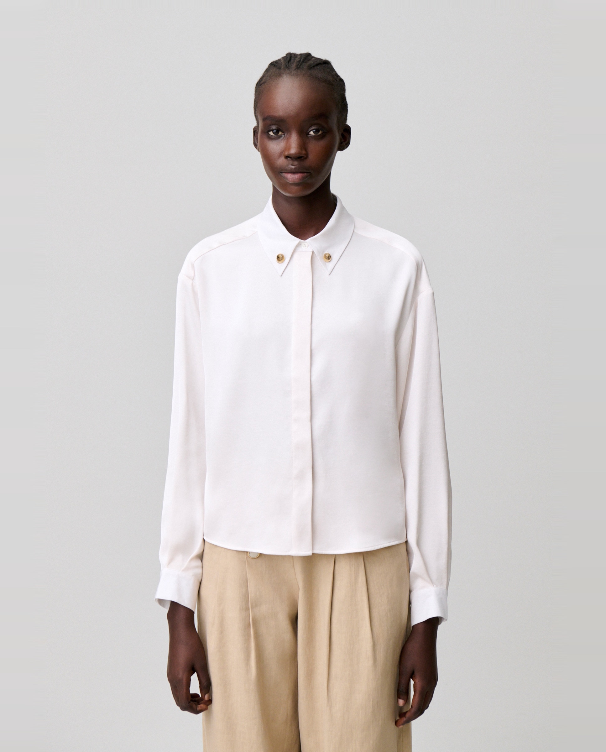Camisa de mujer con cuello detallado - Claudie Pierlot - Multicolor Multicolor-1