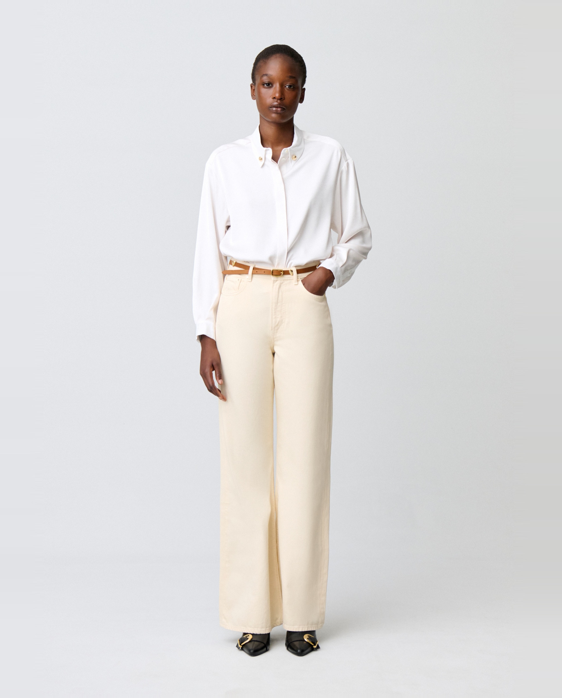 Camisa de mujer con cuello detallado - Claudie Pierlot - Multicolor Multicolor-4